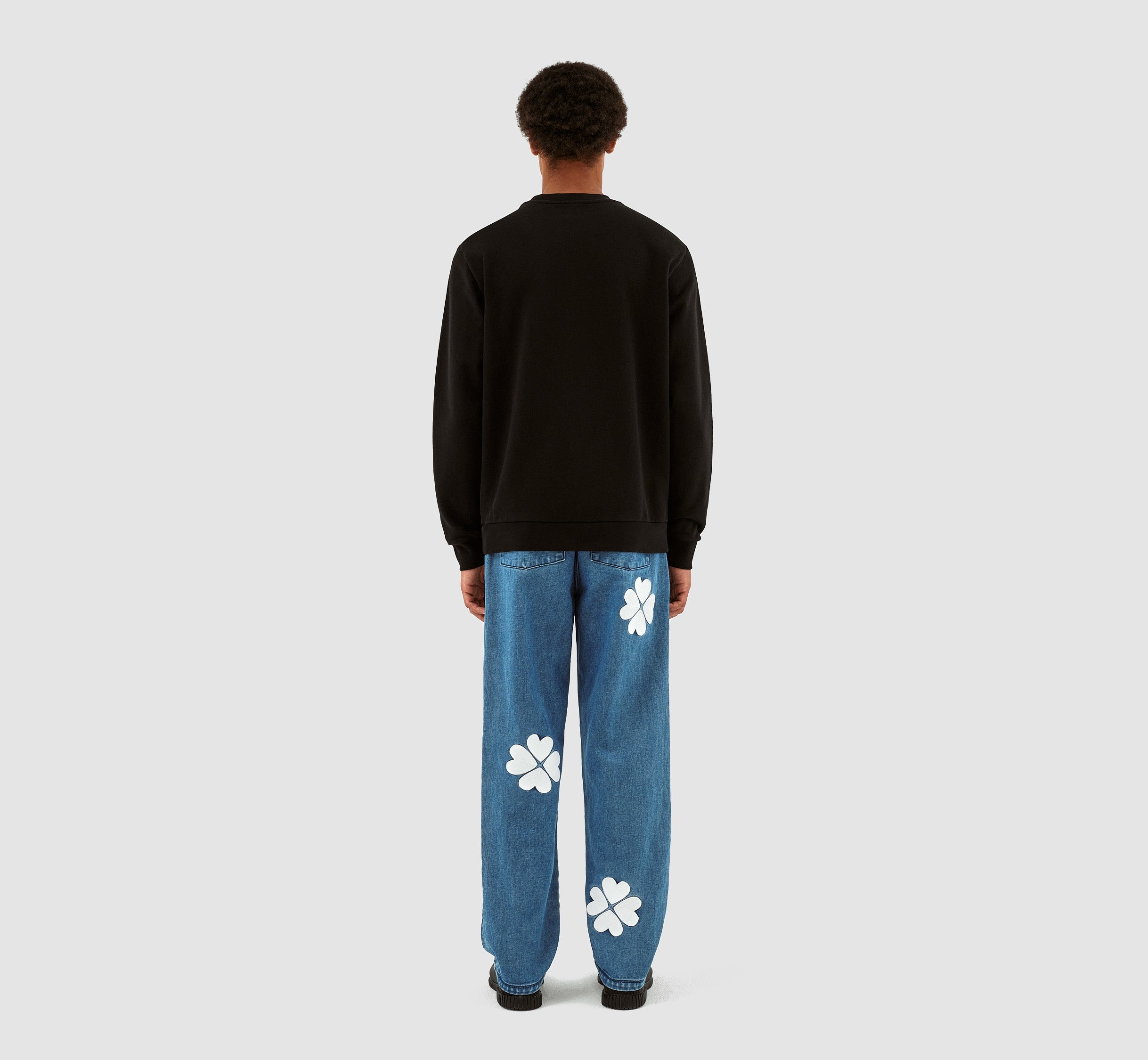 Clarck Block Logo Crewneck - Noir