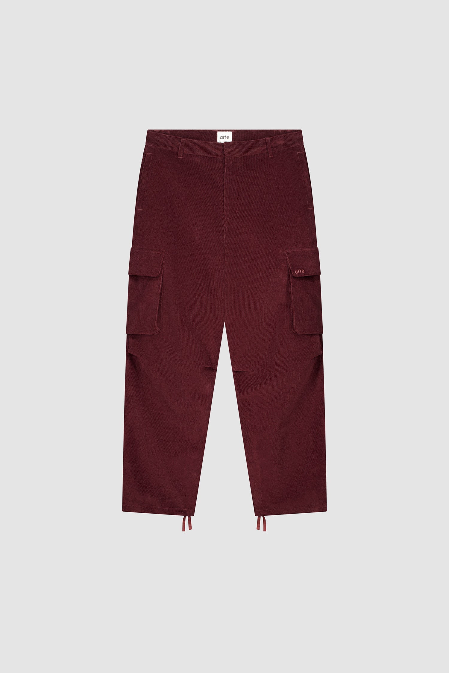Pantalon cargo en velours côtelé - Bordeaux