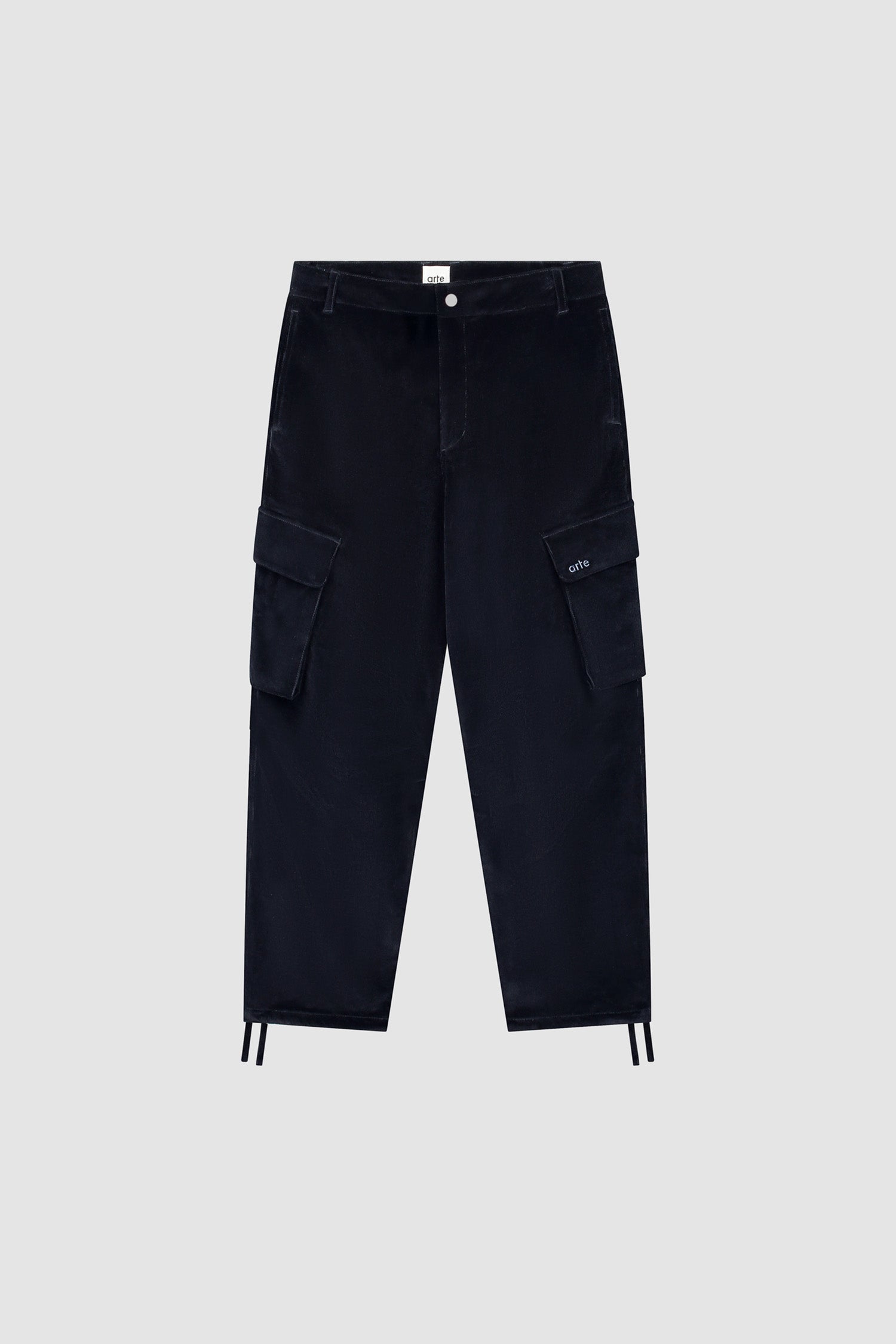 Pantalon cargo en velours côtelé - Marine