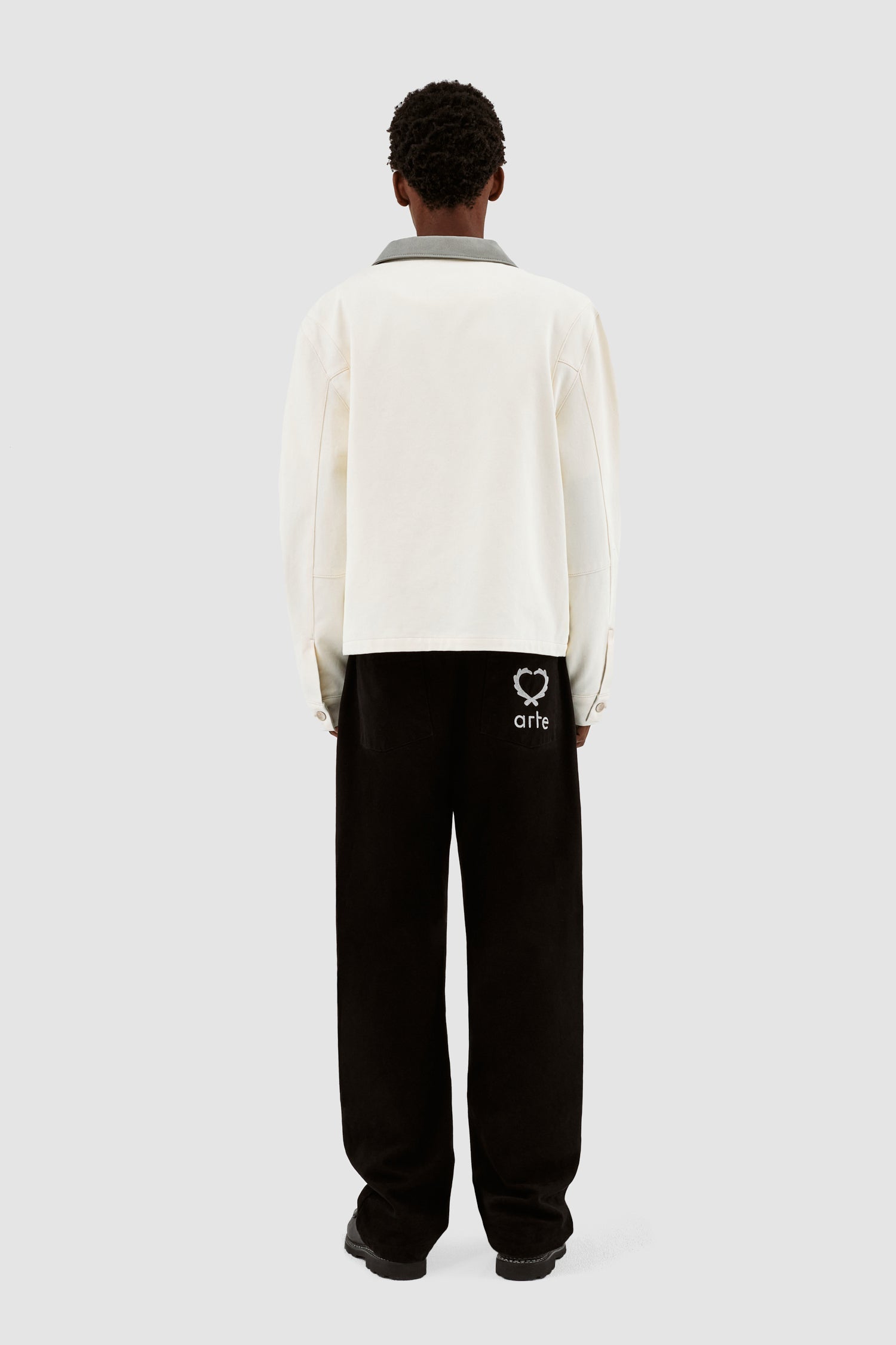 John Contrast Jacket - Crème/Gris