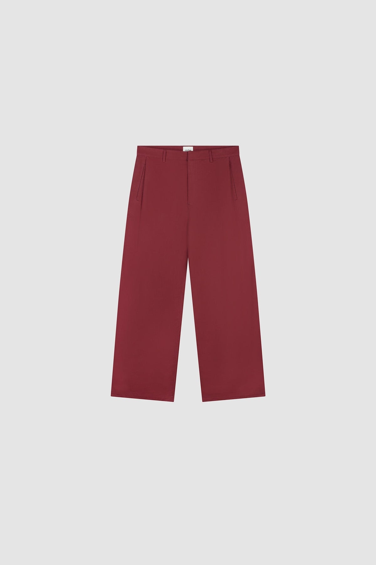 Pantalon de galerie à plis - Bordeaux