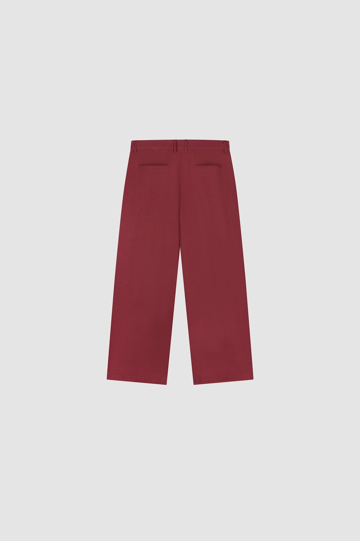 Pantalon de galerie à plis - Bordeaux