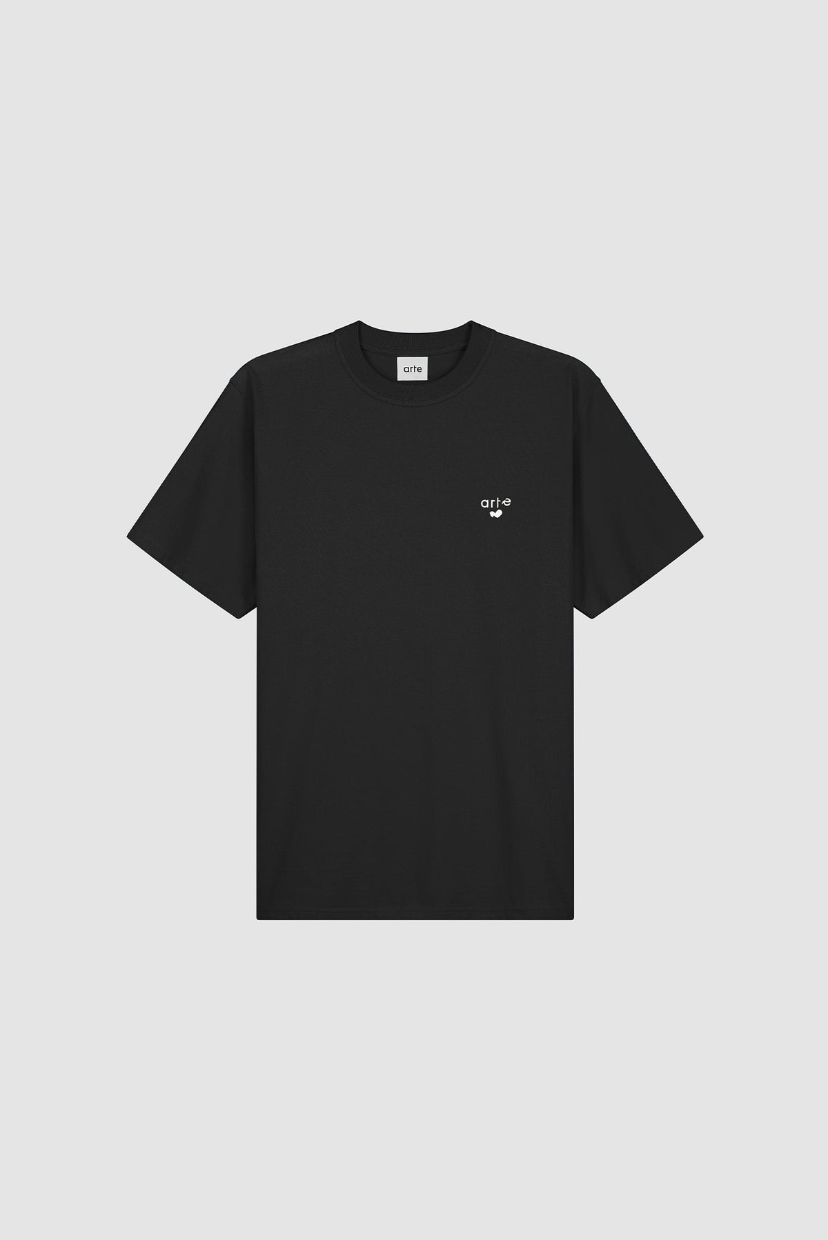 T-shirt avec logo en forme de cœur - Noir