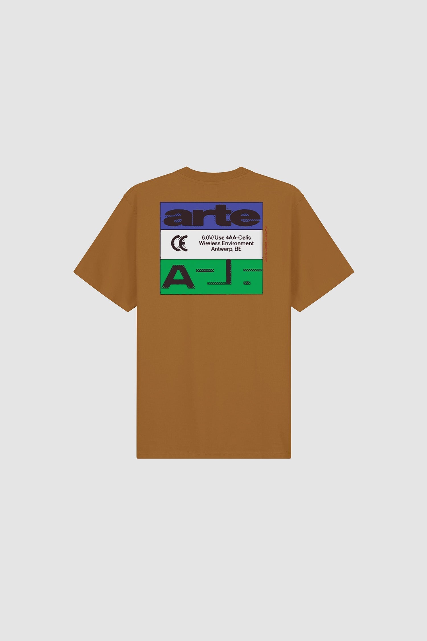 T-shirt « Tricolor Serial » - Marron