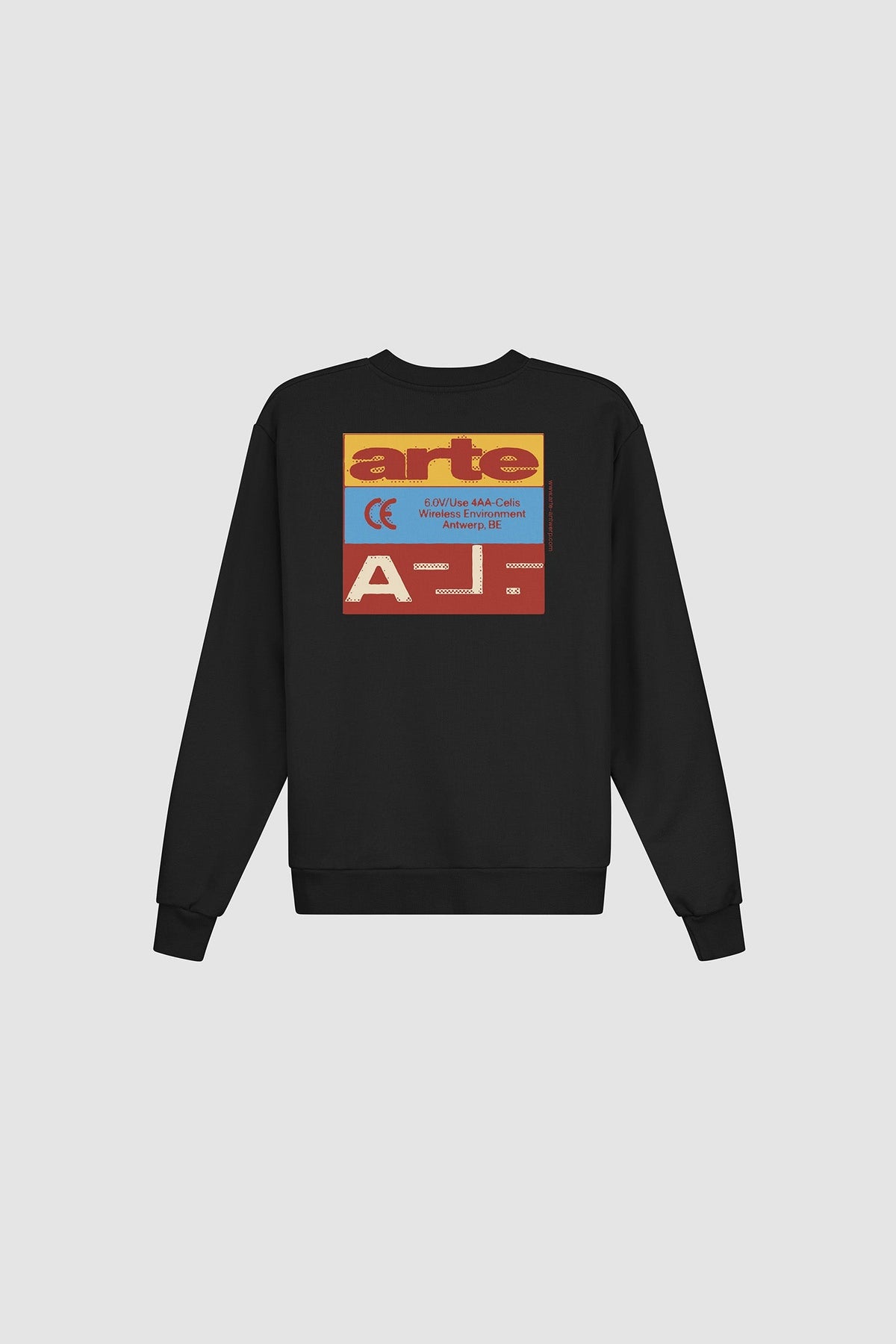 Pull à col rond Tricolor - Noir