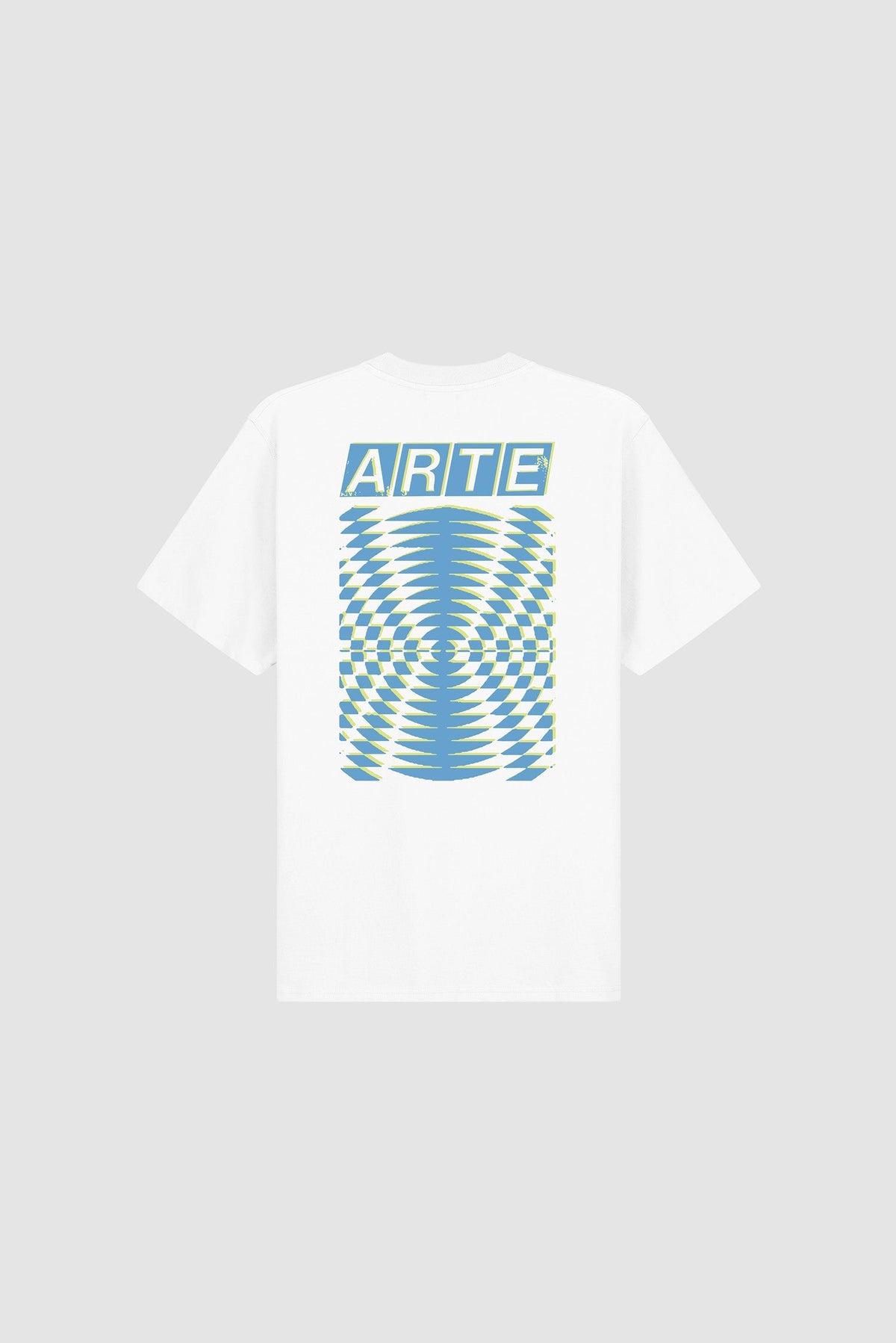 T-shirt à dos imprimé abstrait - Blanc