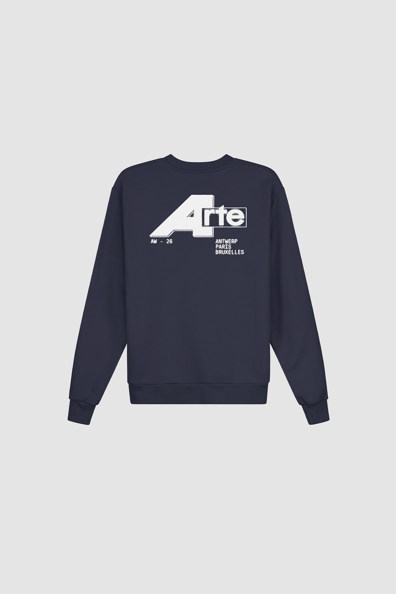 Pull à col rond City - Bleu marine