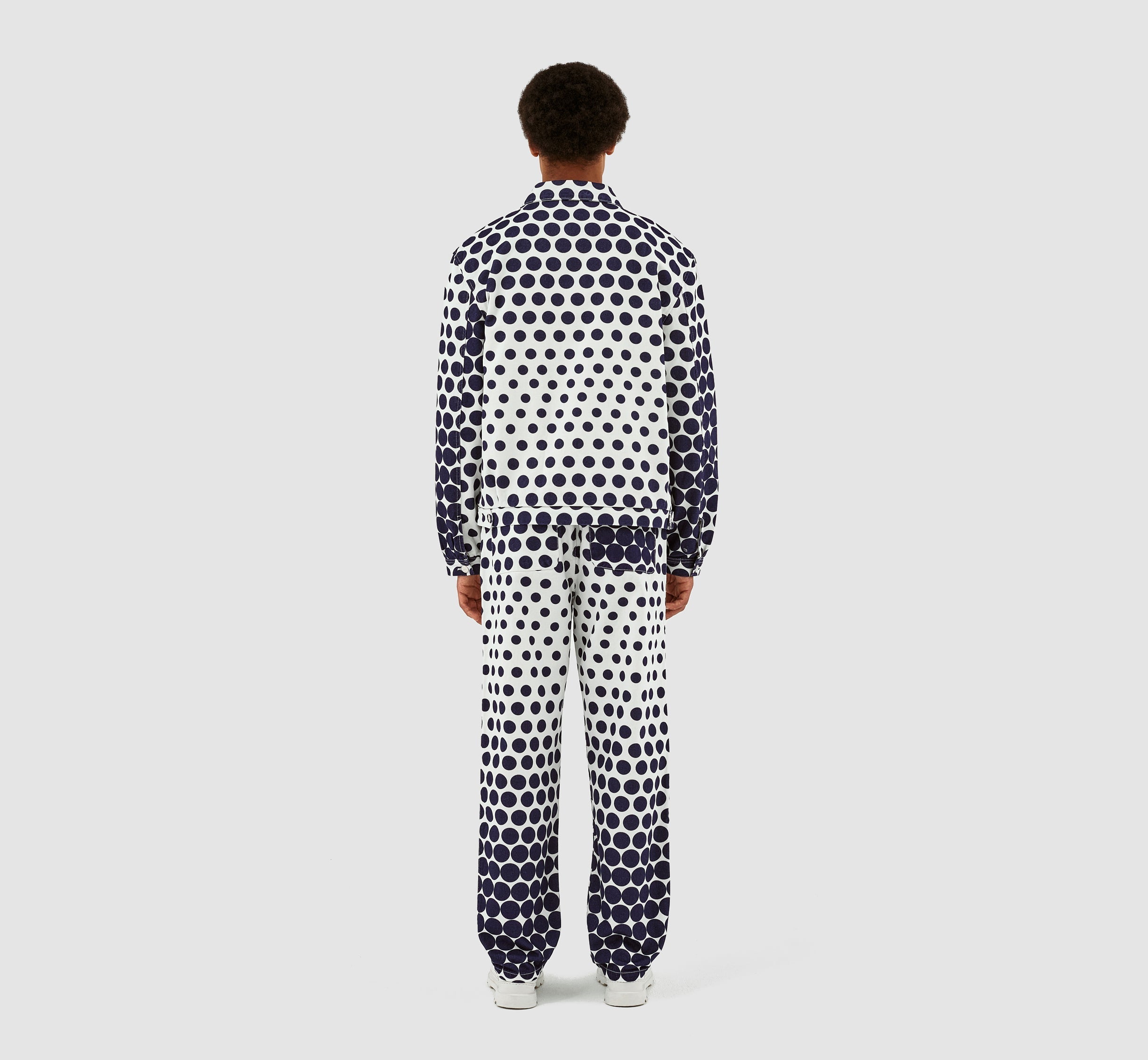 Veste à pois Jackson - Marine/Blanc