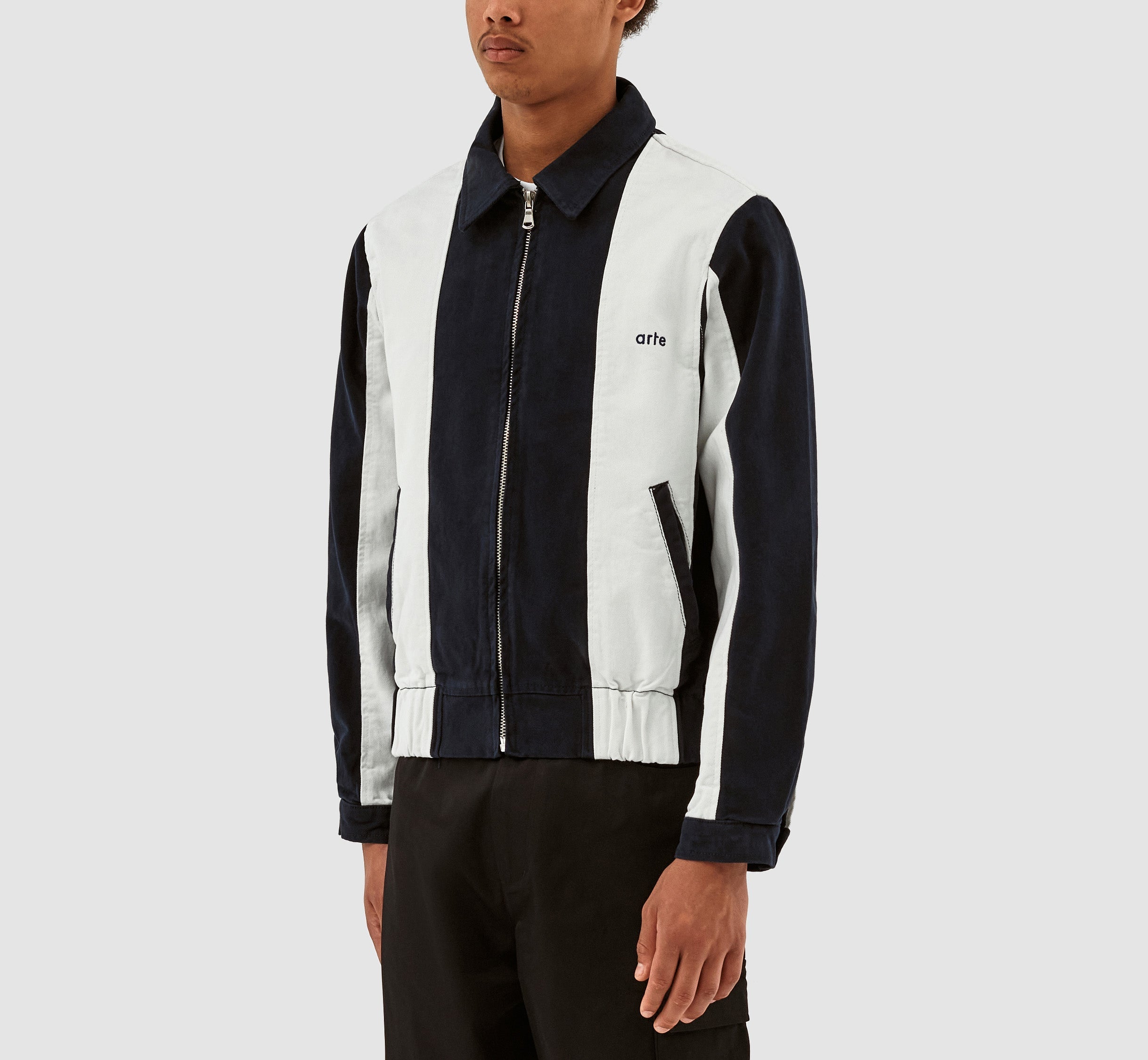 Jeffrey Stripe - Marine/Blanc
