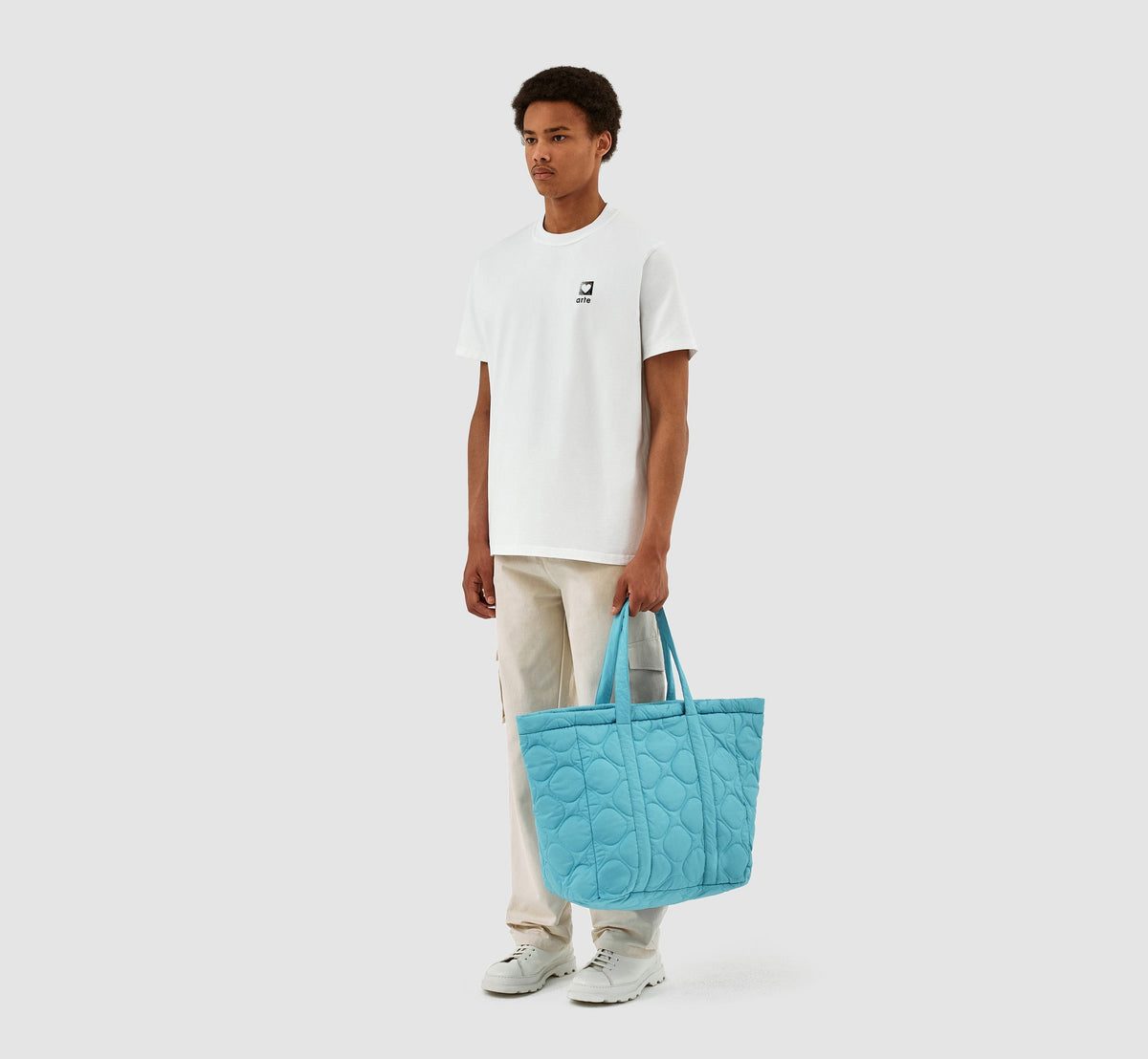 Thompson Totebag matelassé - Bleu clair