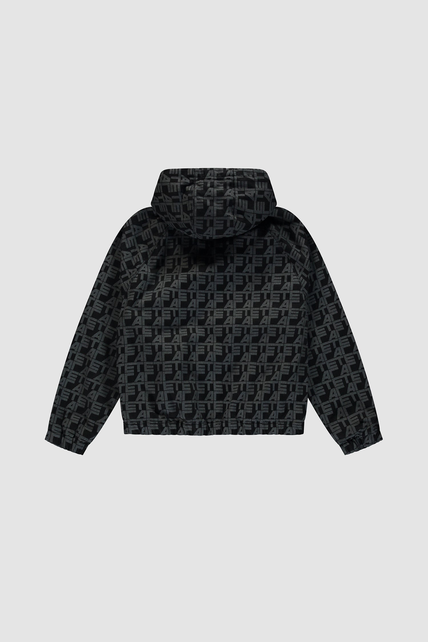 Veste en jean à carreaux sur toute la surface - Jean noir