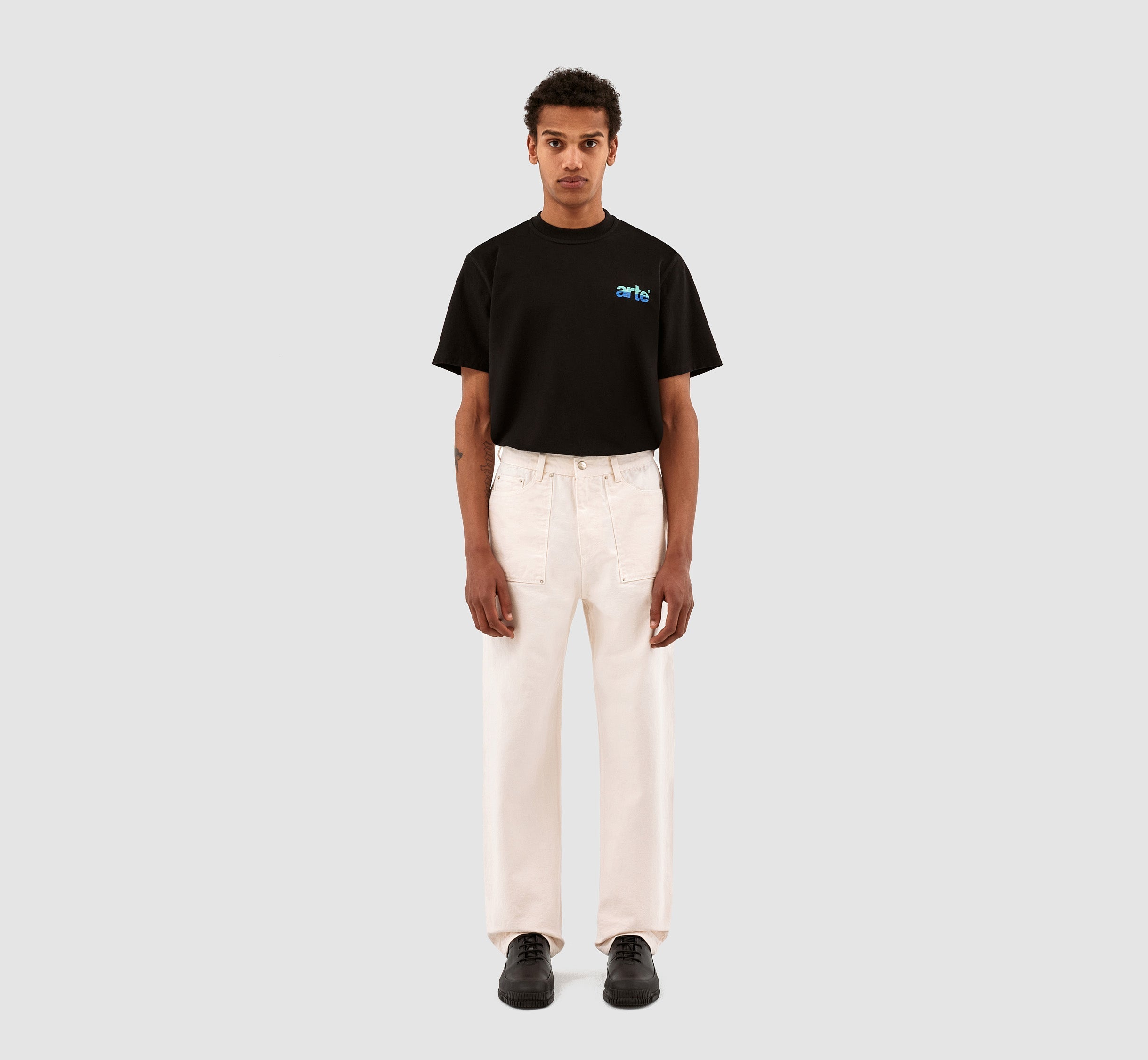 Pantalon Paul en toile - Crème