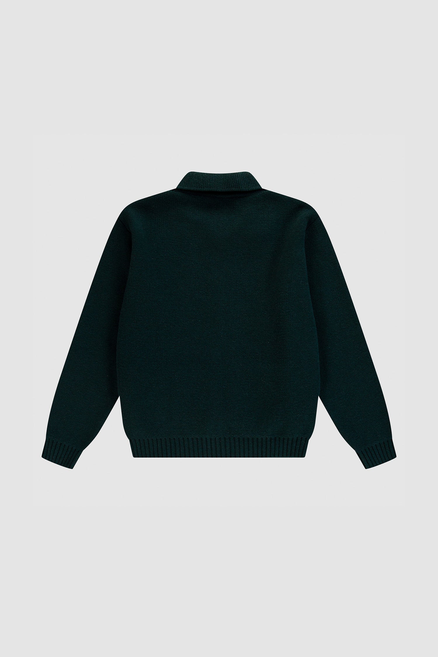 Cardigan à fermeture éclair et motif torsadé - Vert
