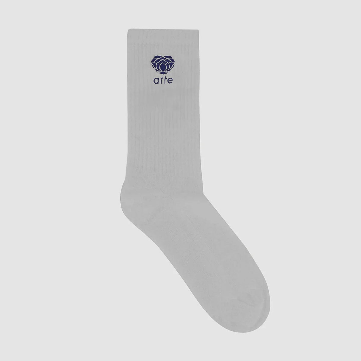 Chaussettes à logo fleuri - Gris