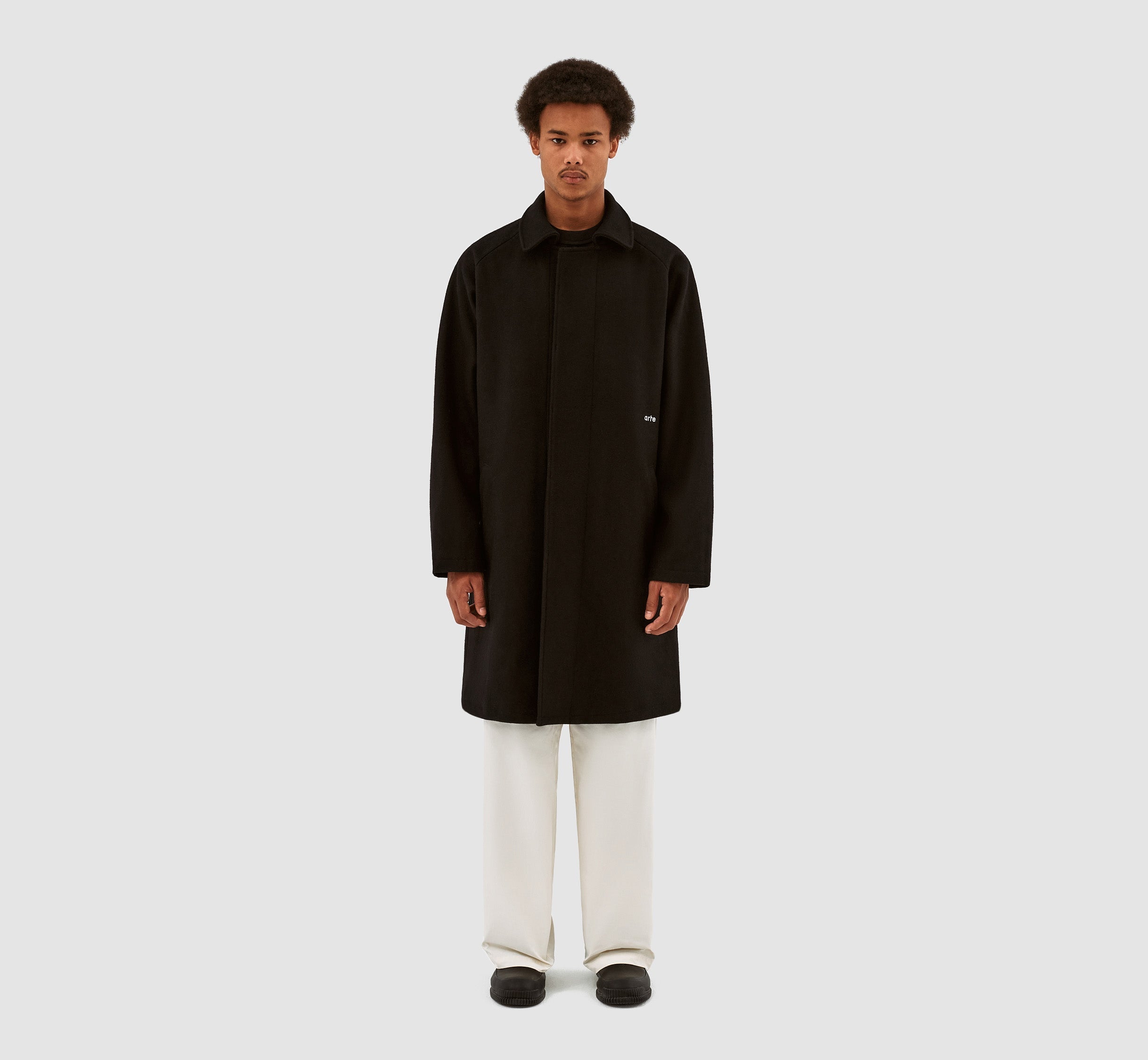 Manteau en laine Jesse - Noir