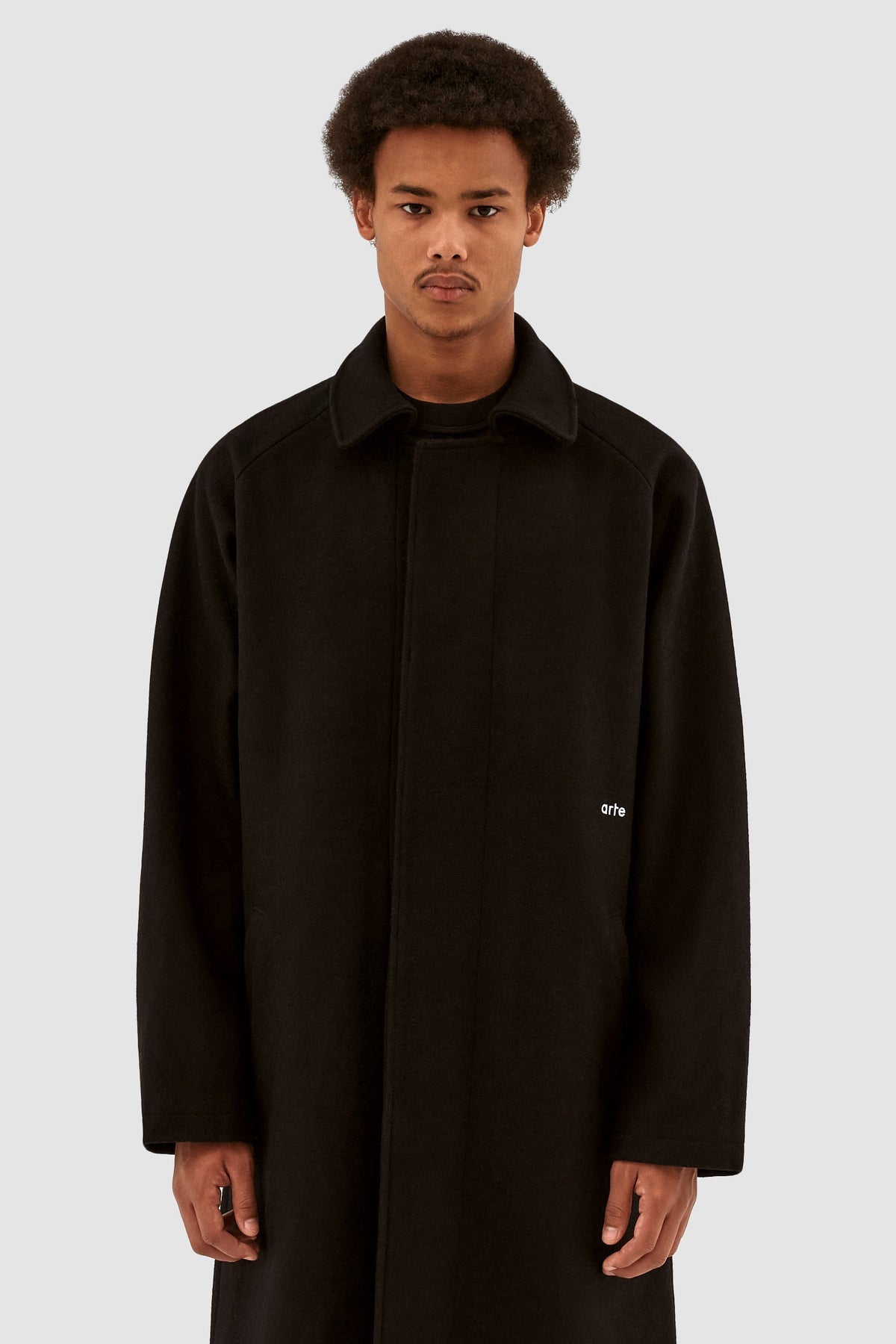 Manteau en laine Jesse - Noir