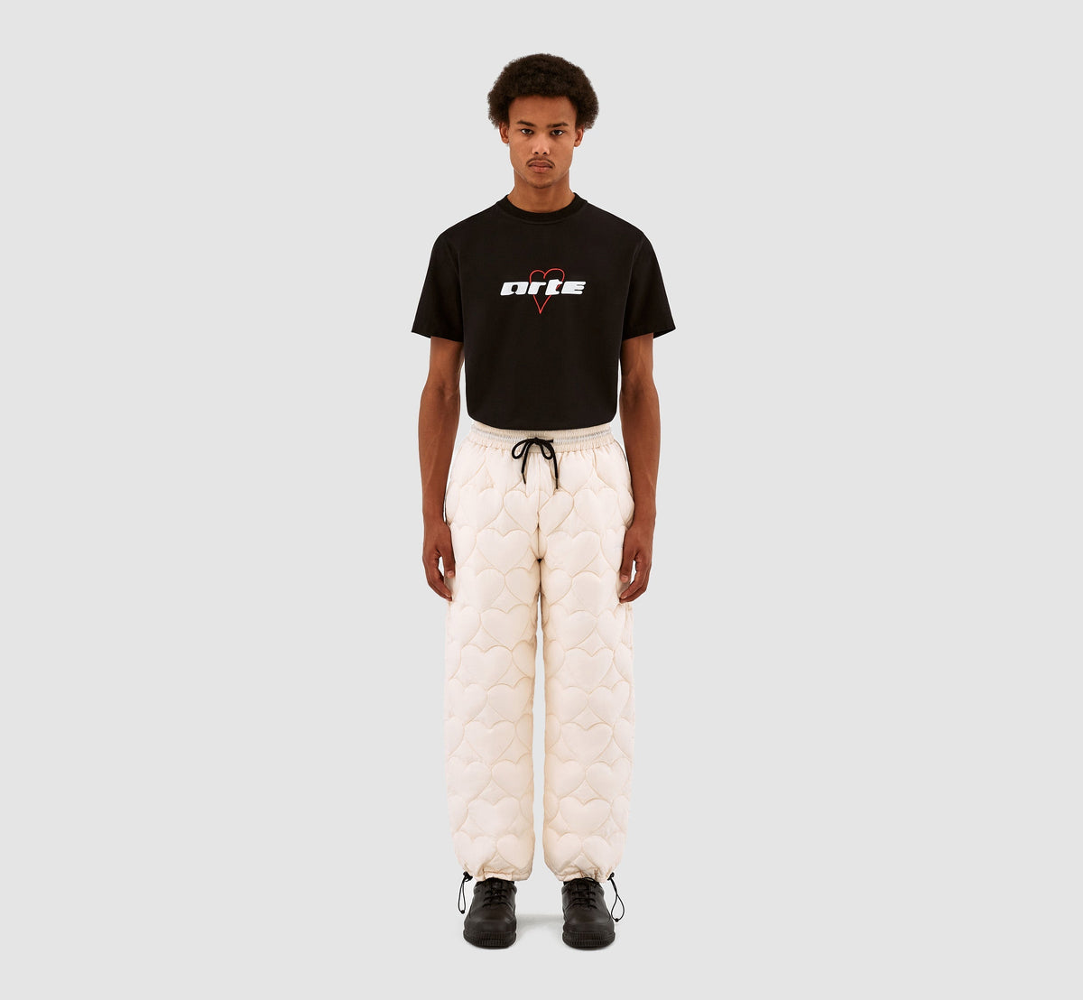 Pantalon en molleton Paolo Heart - Crème
