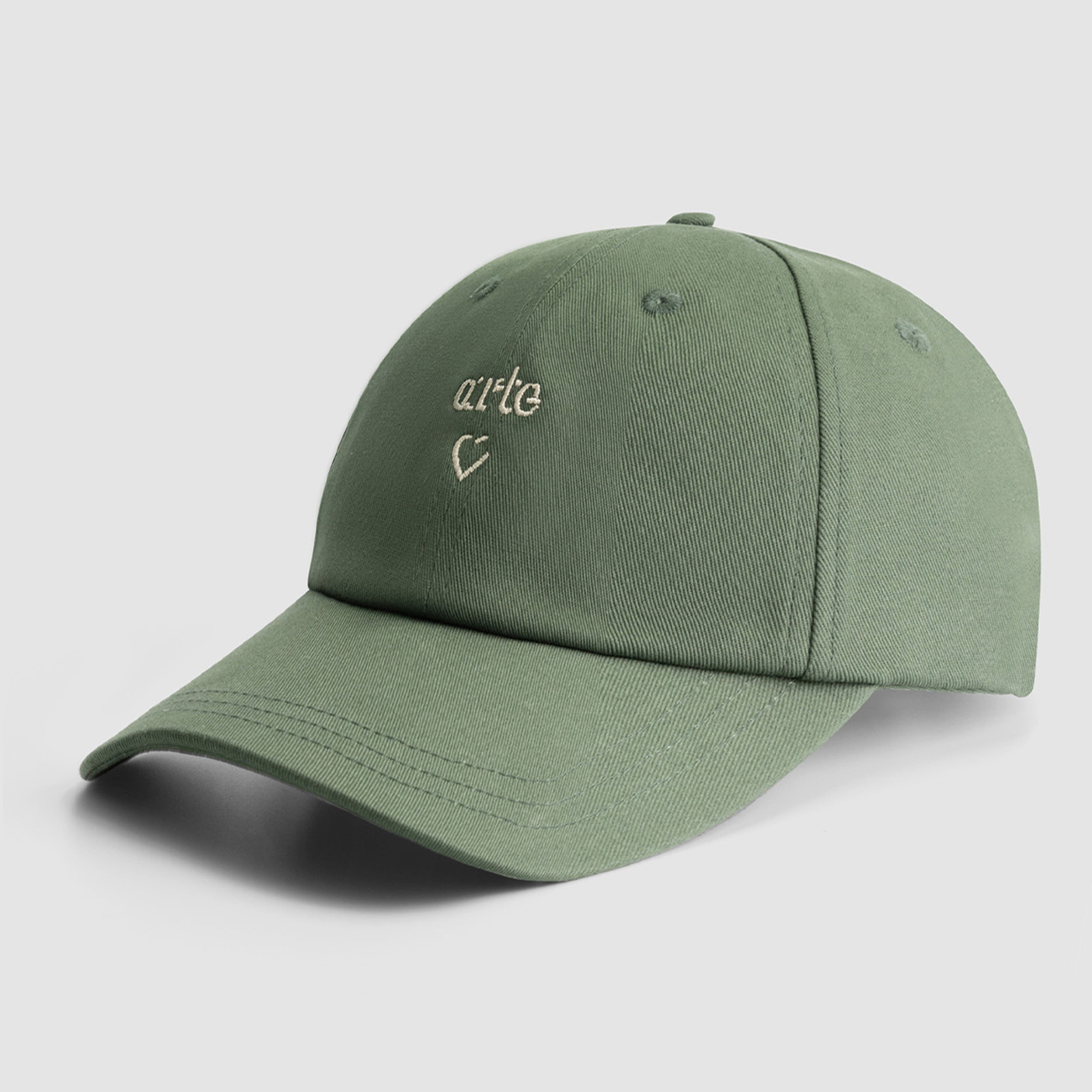 Casquette avec logo en forme de cœur - Vert