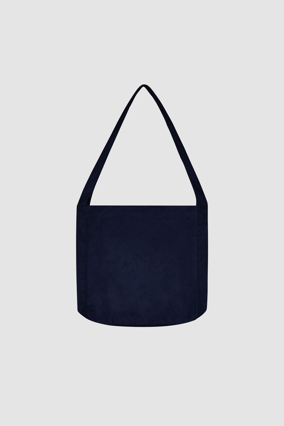Sac bandoulière en velours côtelé - Marine