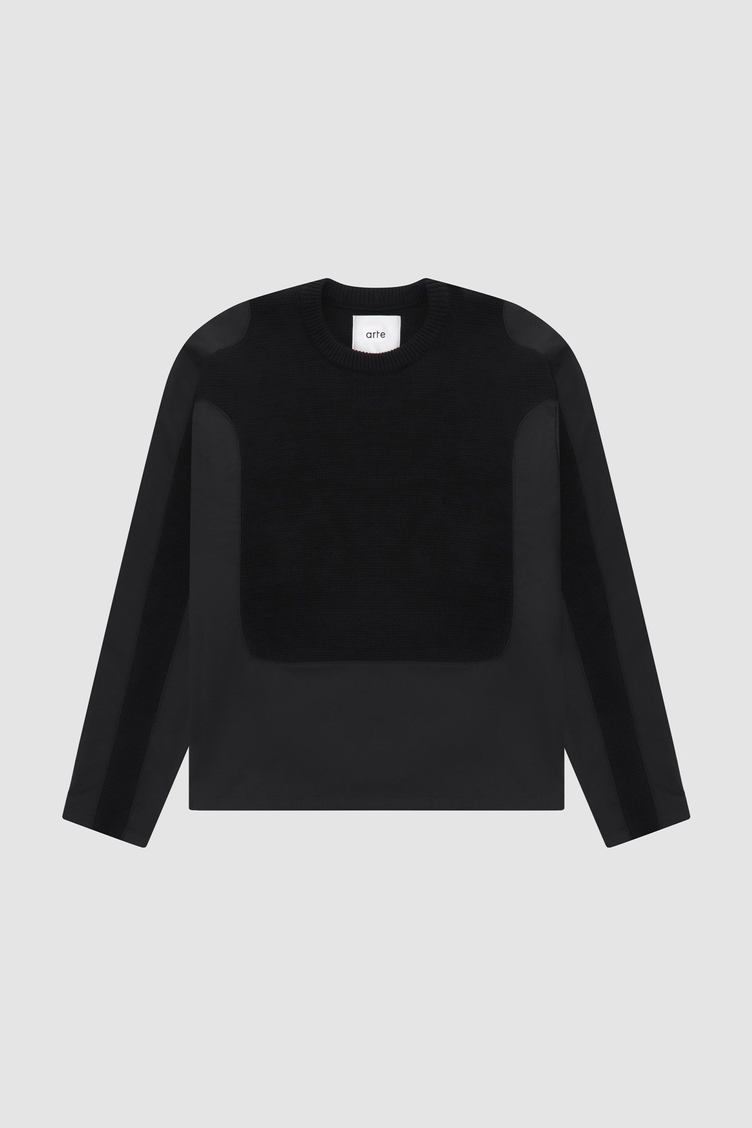 Pull Kris contrasté - Noir