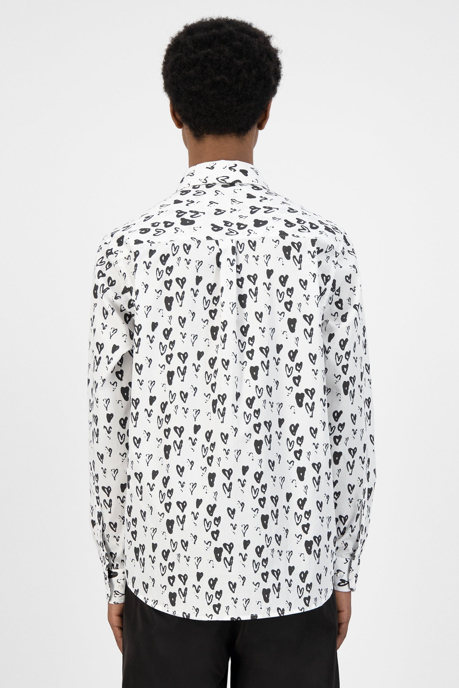 Chemise Stockton Hearts - blanc/noir