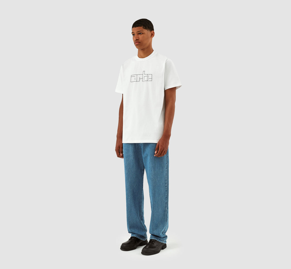 T-shirt avec logo en bloc Turner - Blanc