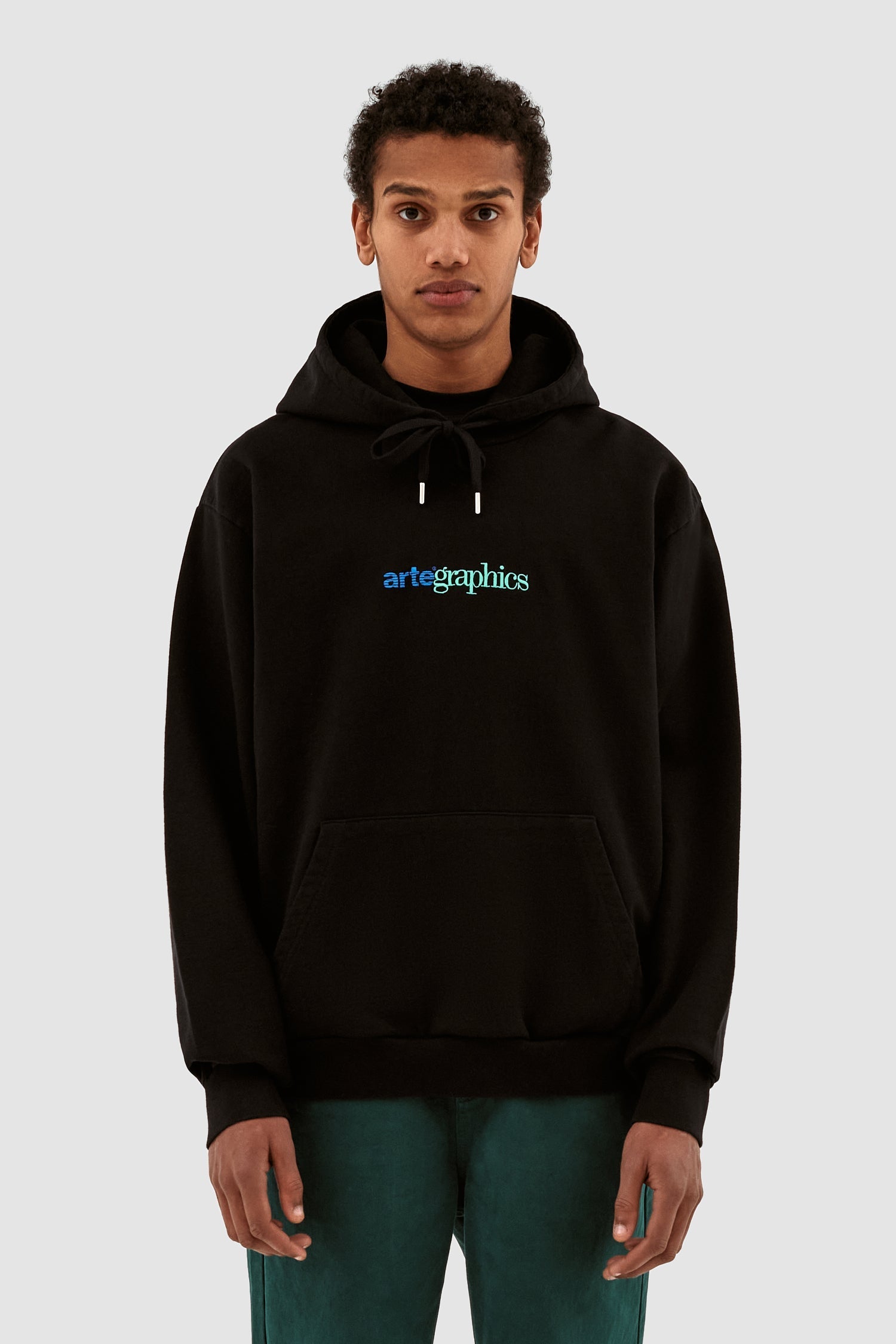 Sweat à capuche graphique Harmon - Noir
