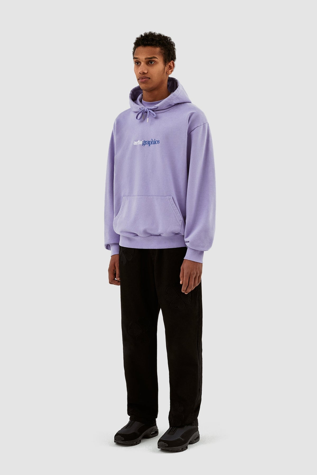 Sweat à capuche graphique Harmon - Violet