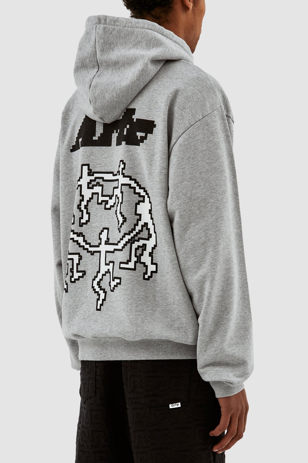 Sweat à capuche Harmon Back Pixel Dancers - Gris