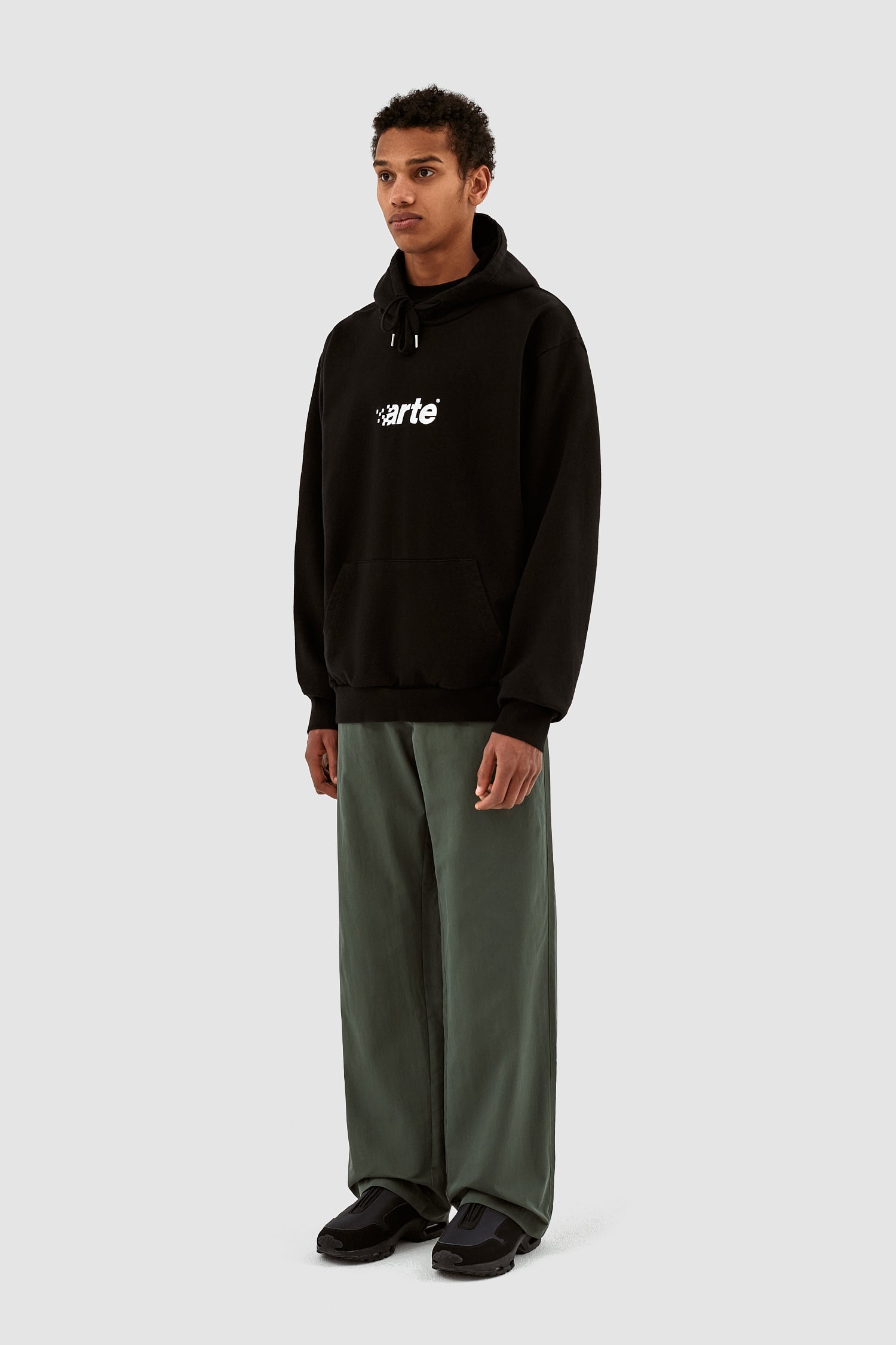 Sweat à capuche Harmon Pixel Logo - Noir