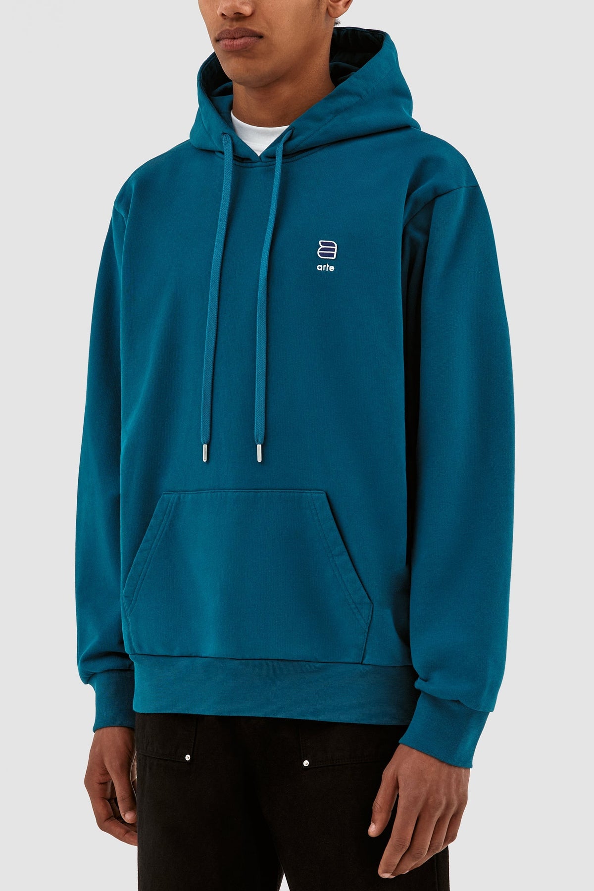 Sweat à capuche Harmon A Logo - Bleu lagon