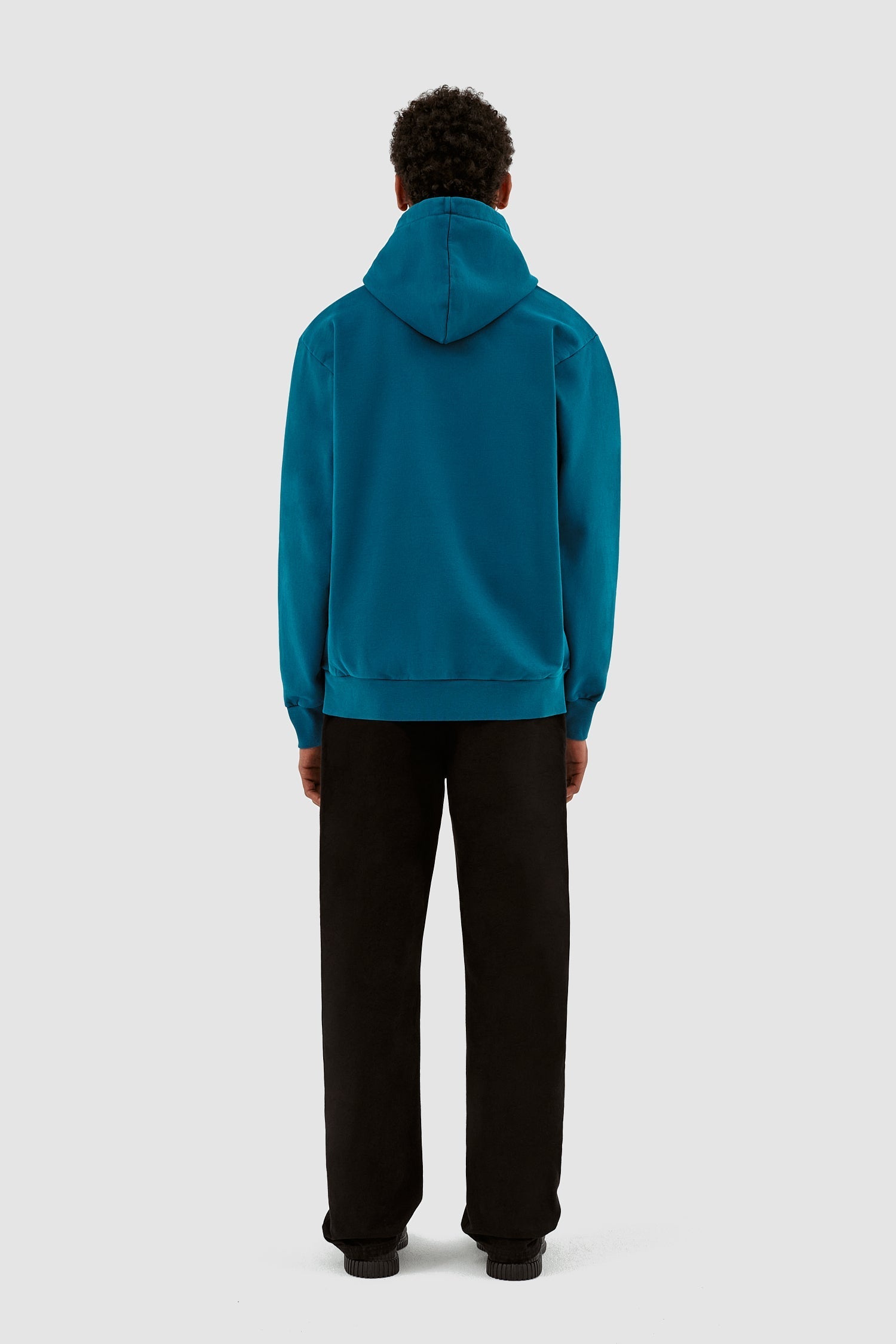 Sweat à capuche Harmon A Logo - Bleu lagon