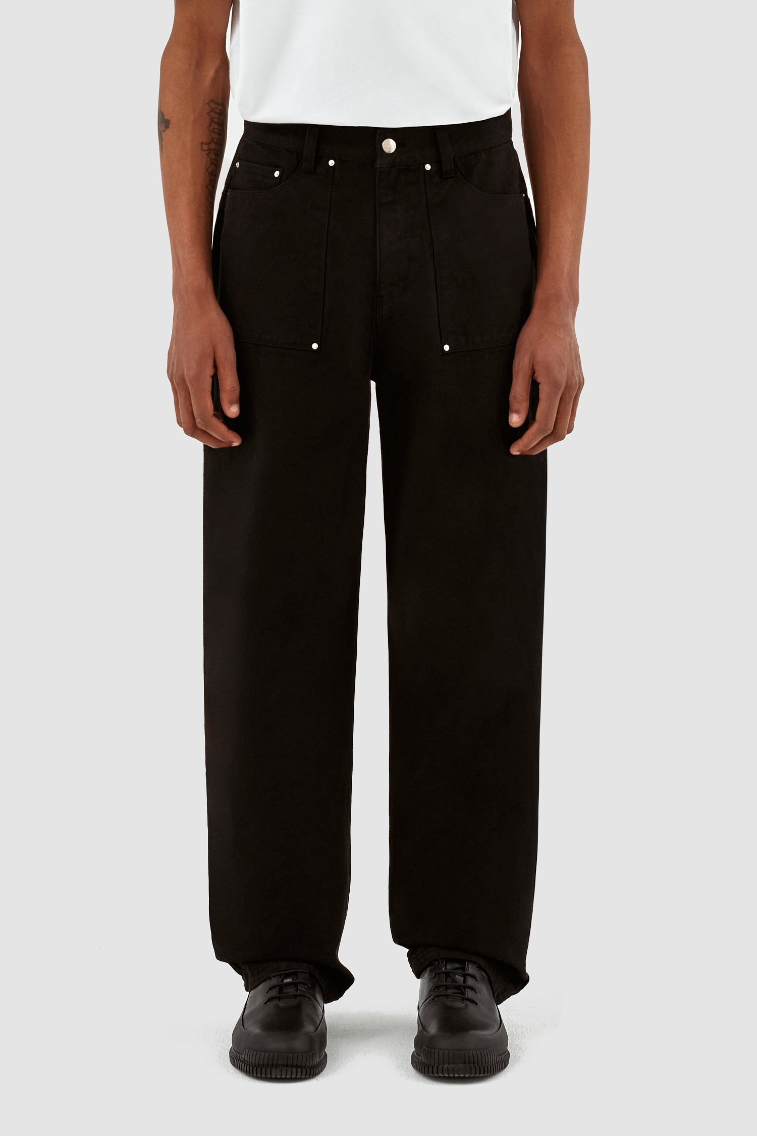 Pantalon Paul en toile - Noir