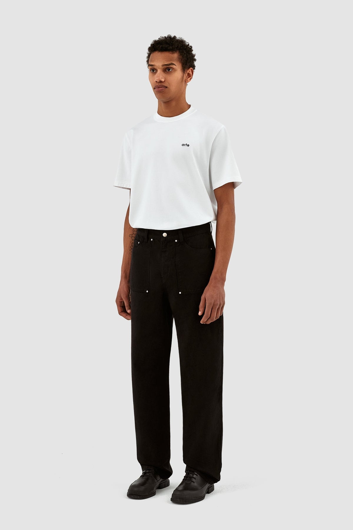 Pantalon Paul en toile - Noir