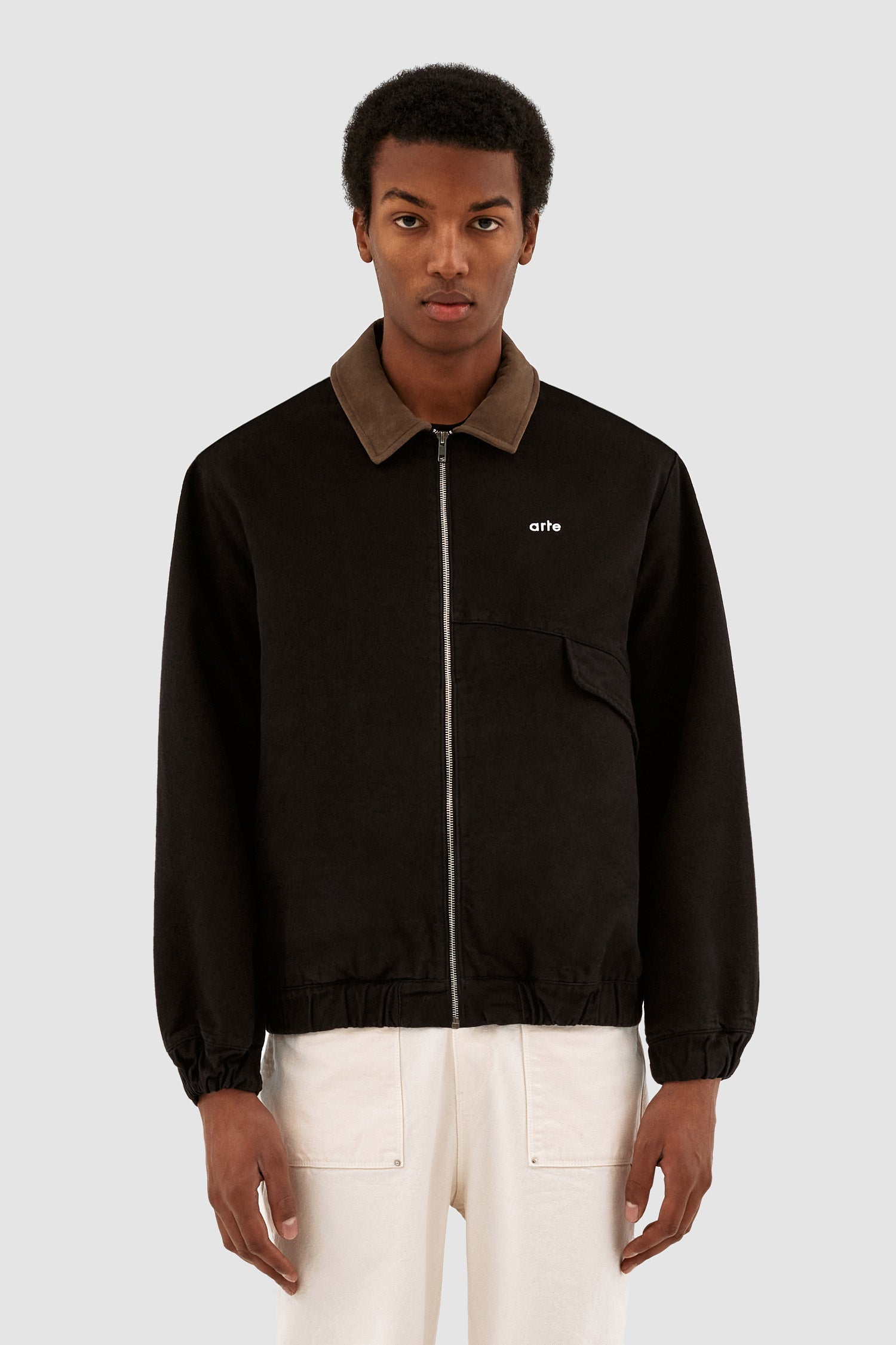 Veste à collier Jacob - Noir