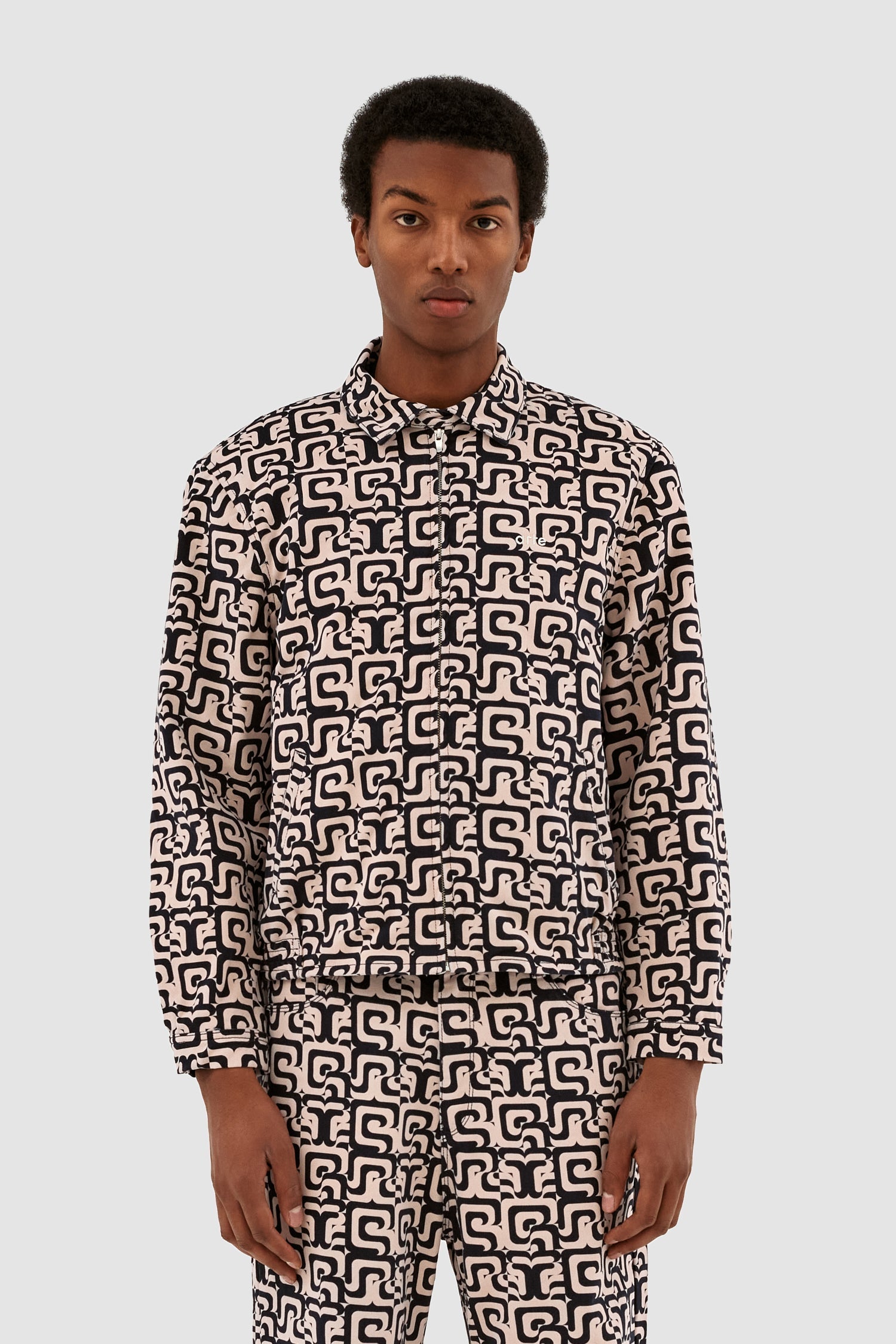 Veste Jones Allover - Marine/Crème