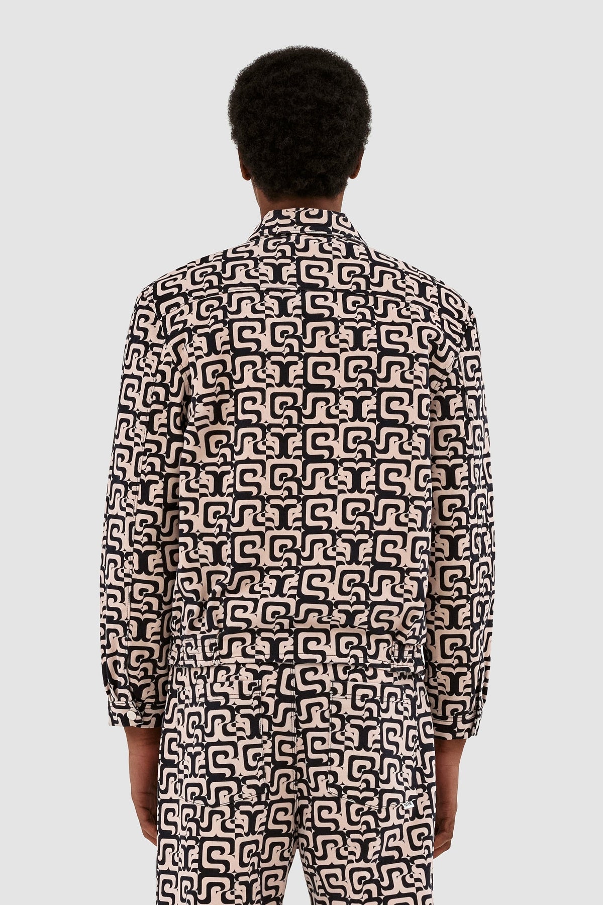 Veste Jones Allover - Marine/Crème
