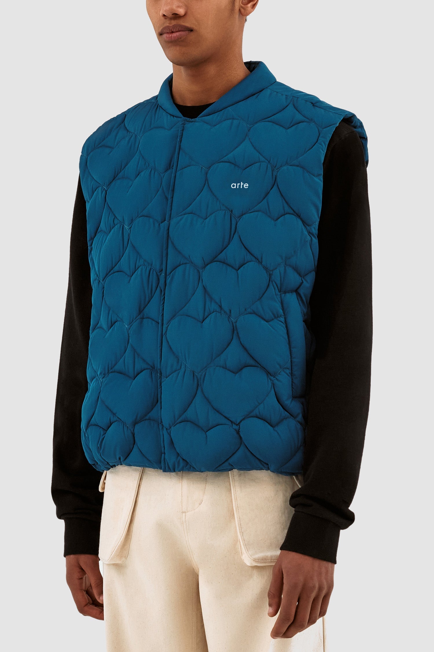 Gilet Vince Heart - Bleu pétrole