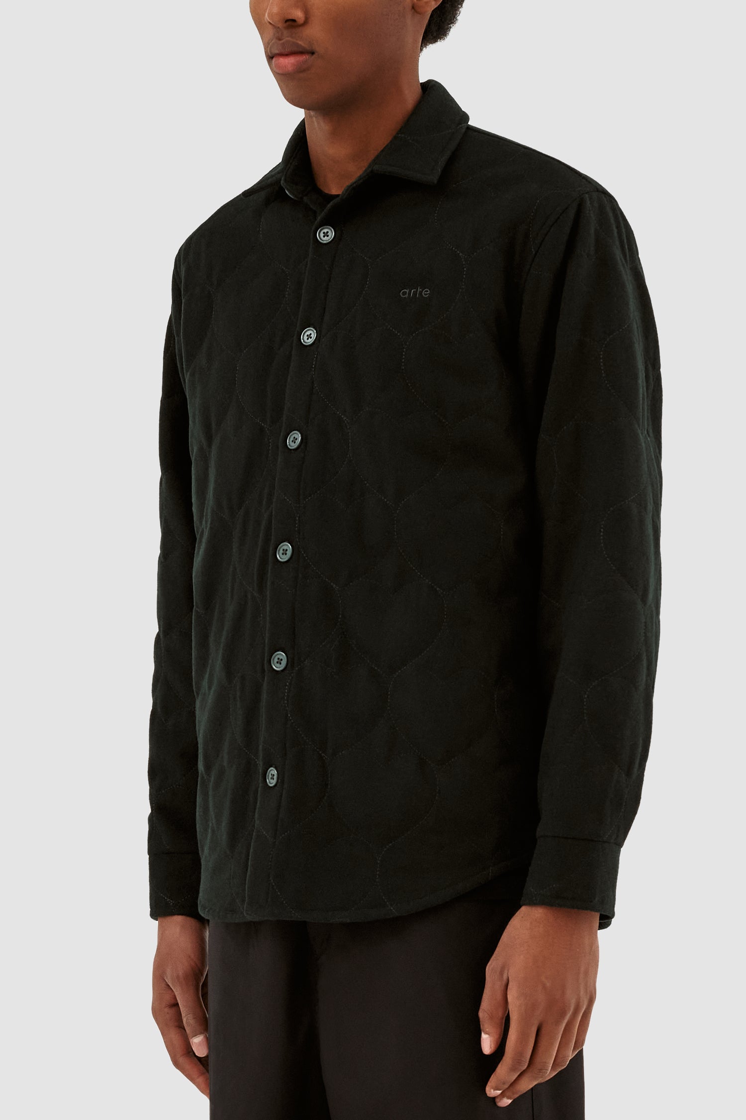 Chemise matelassée Stockton - Noir
