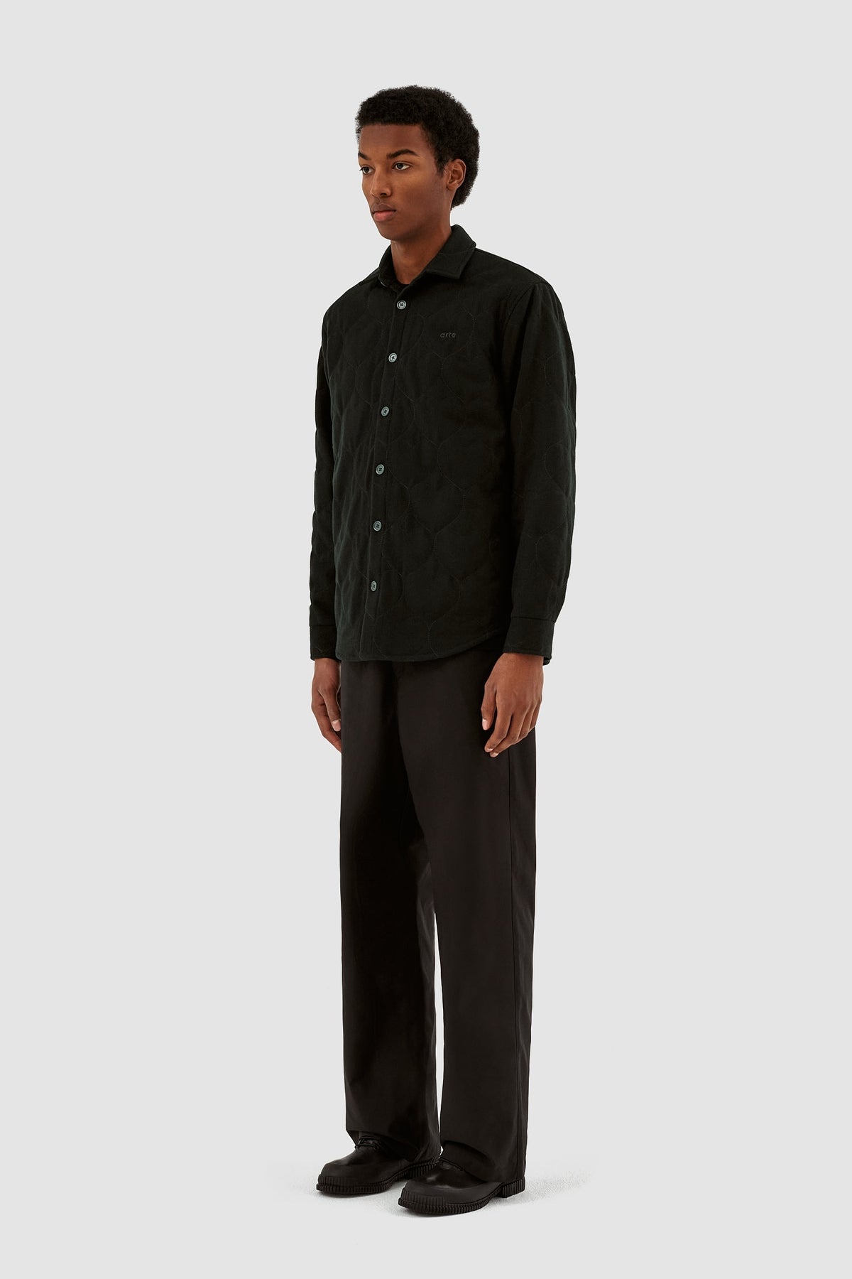 Chemise matelassée Stockton - Noir