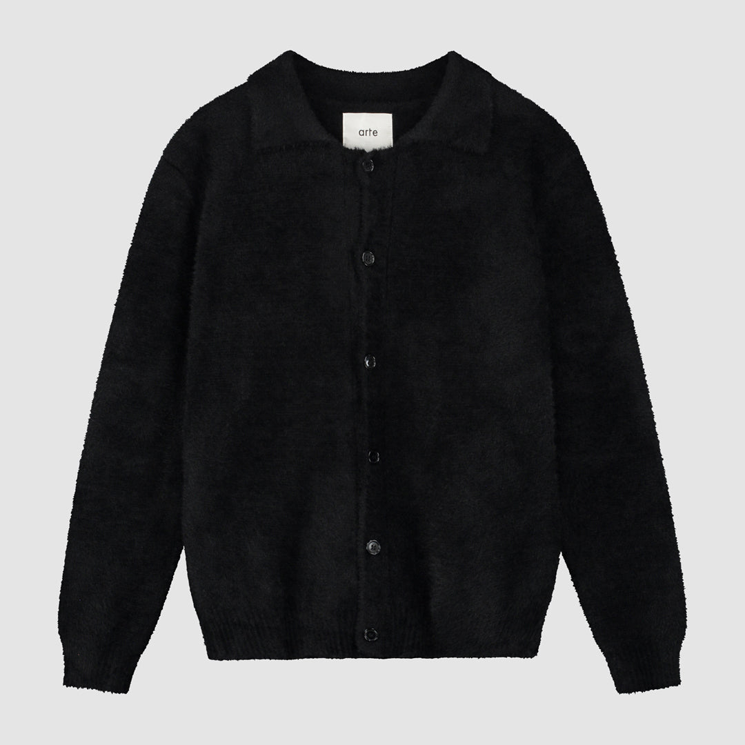 Cardigan Kyle Fluffy - Noir