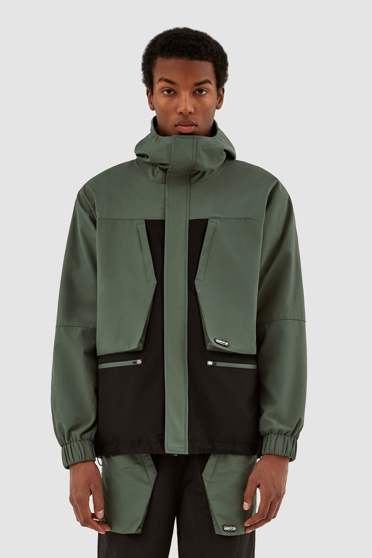 Veste contrastée Jake - Noir/vert