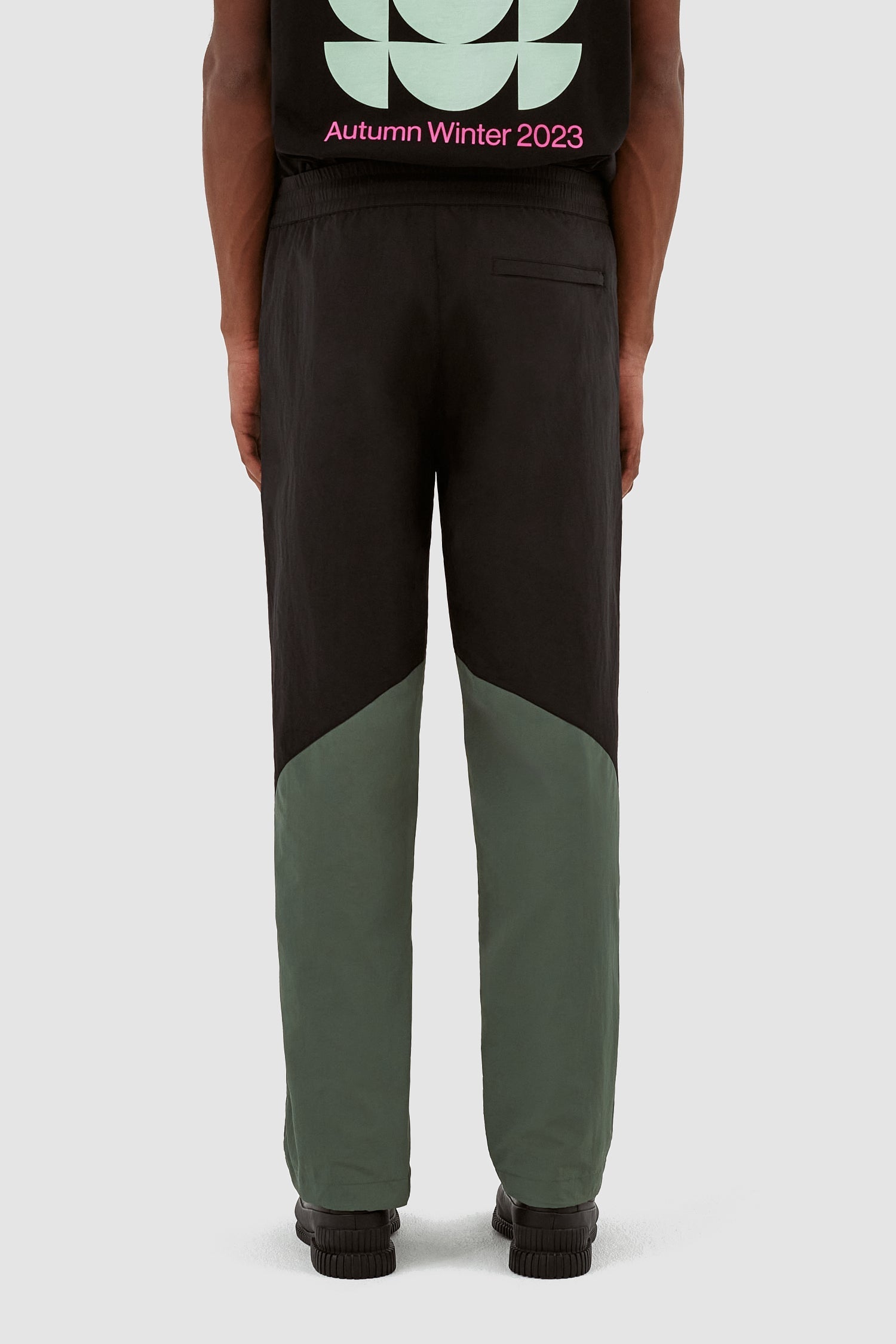 Pantalon contrasté Jake - noir/vert