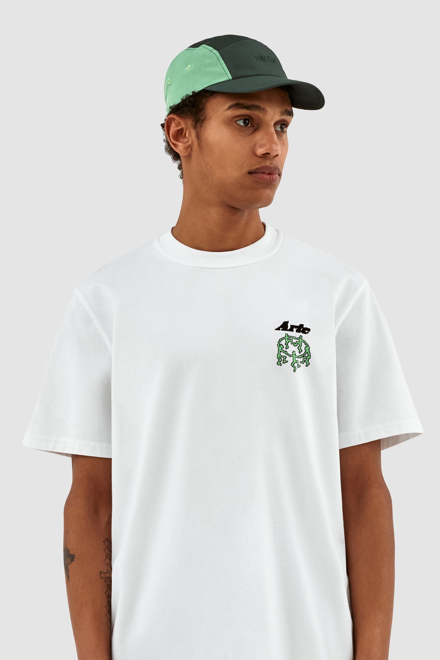 Casquette Cedric à 5 panneaux - Vert clair/Vert foncé