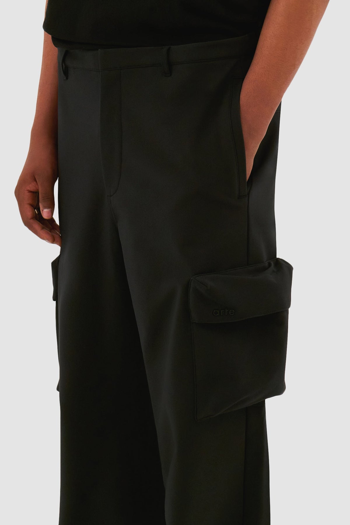 Pantalon à poches 3D - Noir