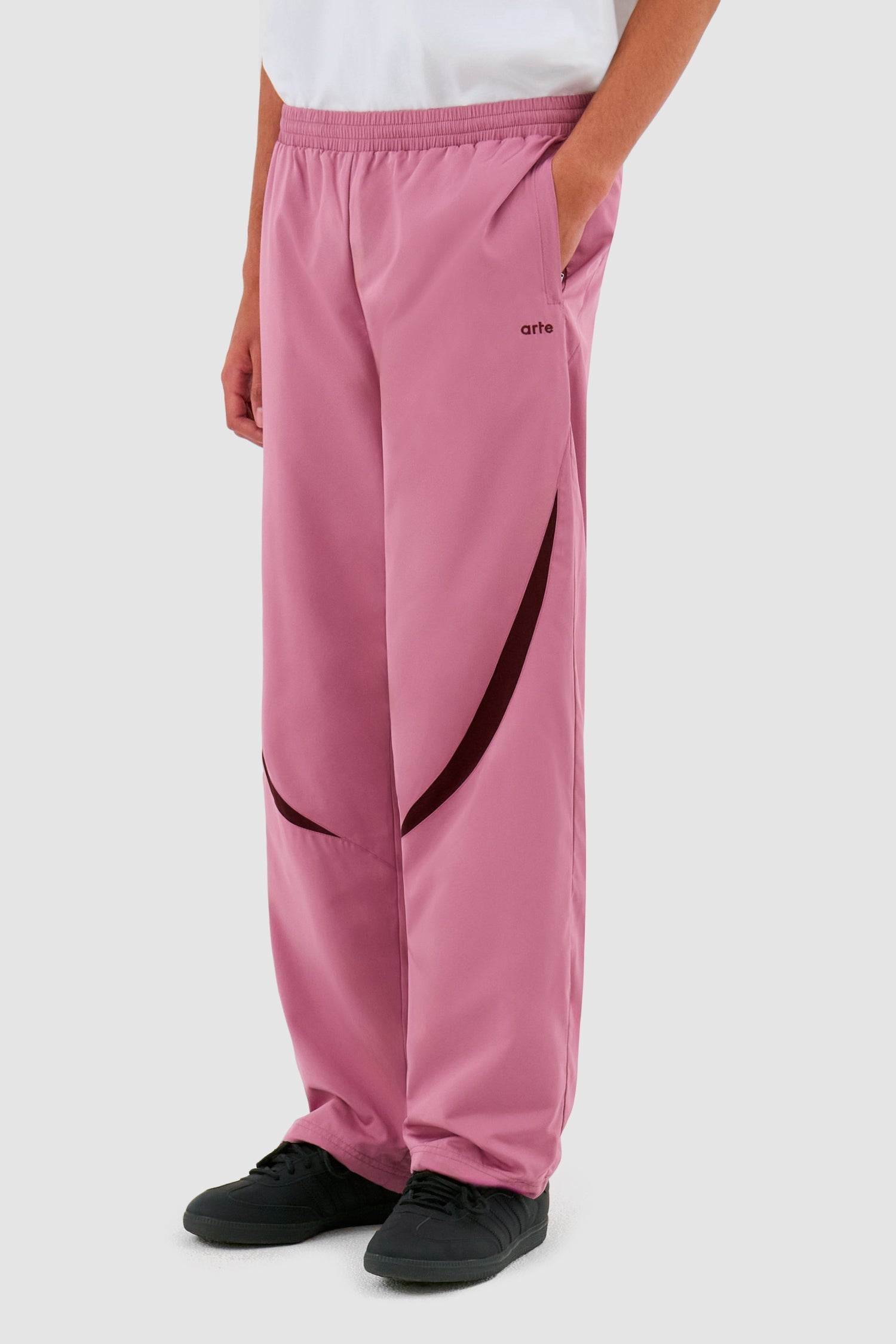 Pantalon de survêtement bicolore - Rose