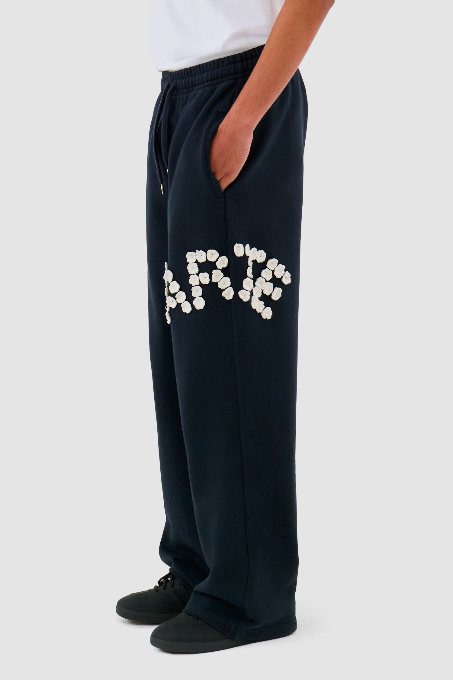 Pantalon Crochet Flowers - Navy