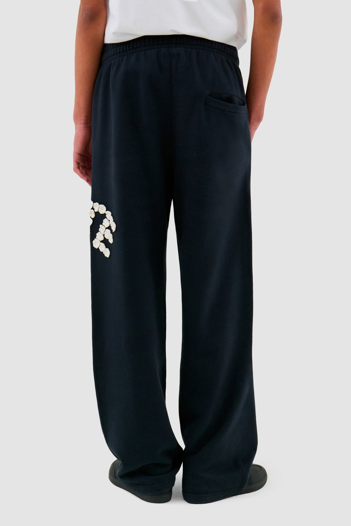 Pantalon Crochet Flowers - Navy
