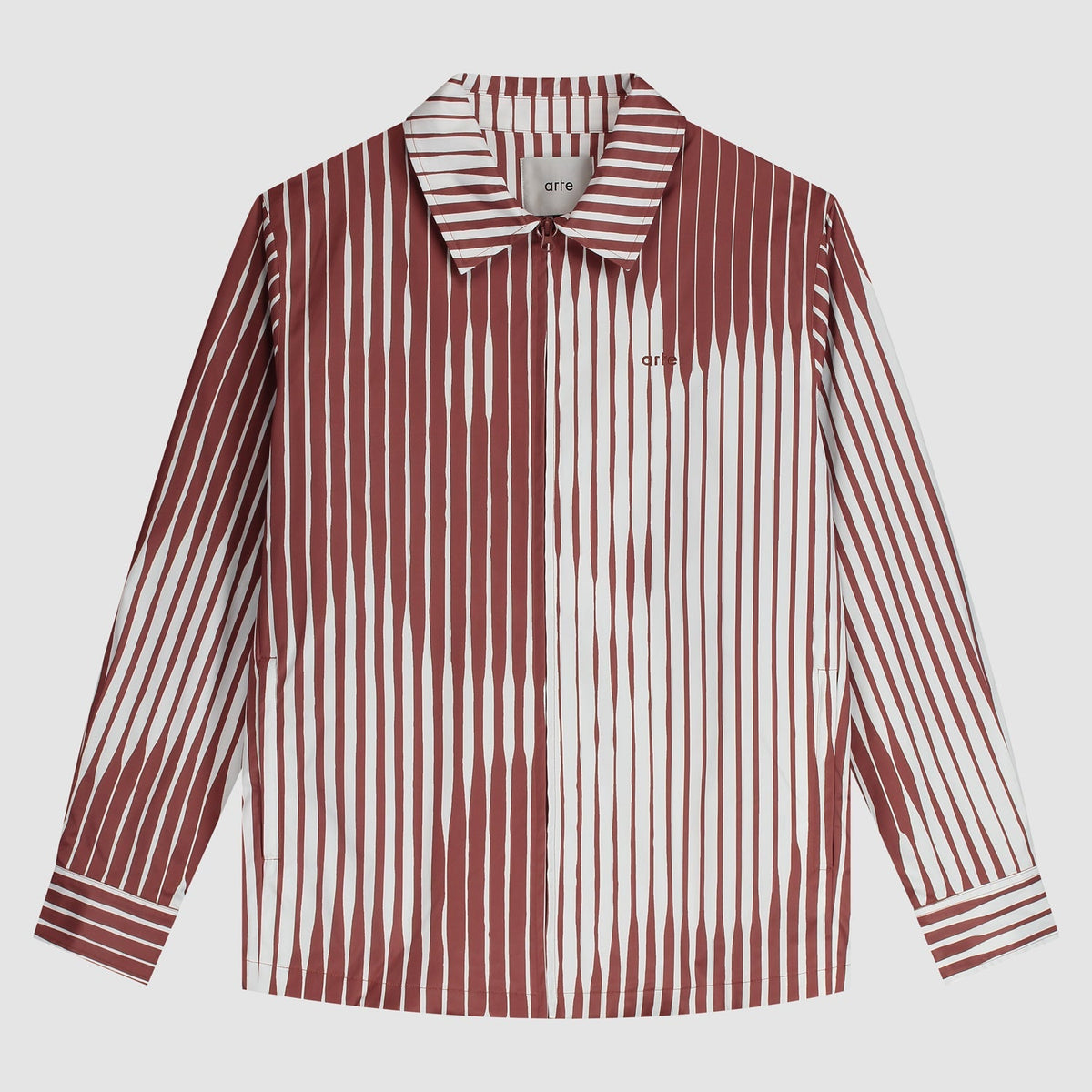 Chemise rayée - Orange/White