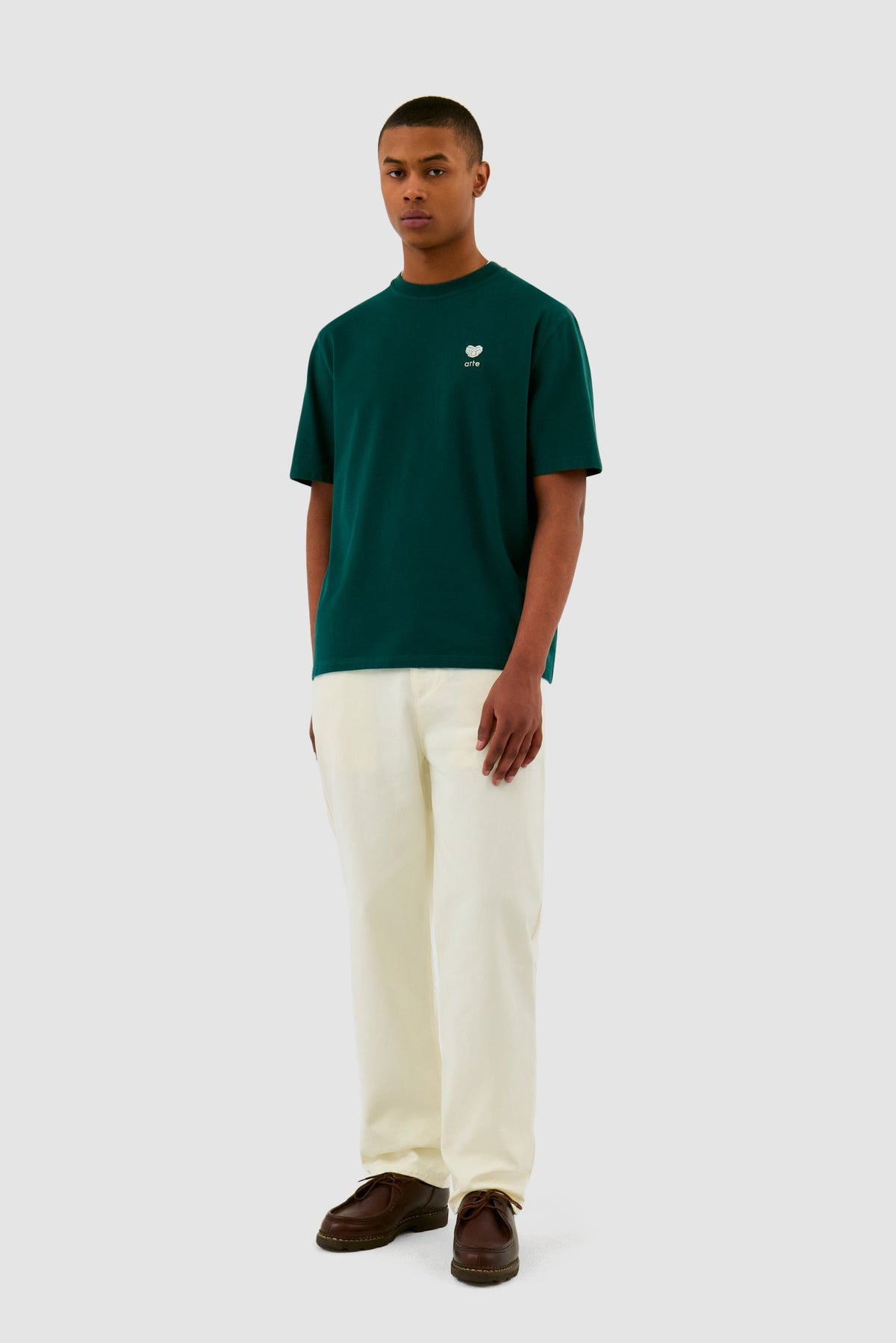 T-shirt avec logo en forme de cœur - Vert